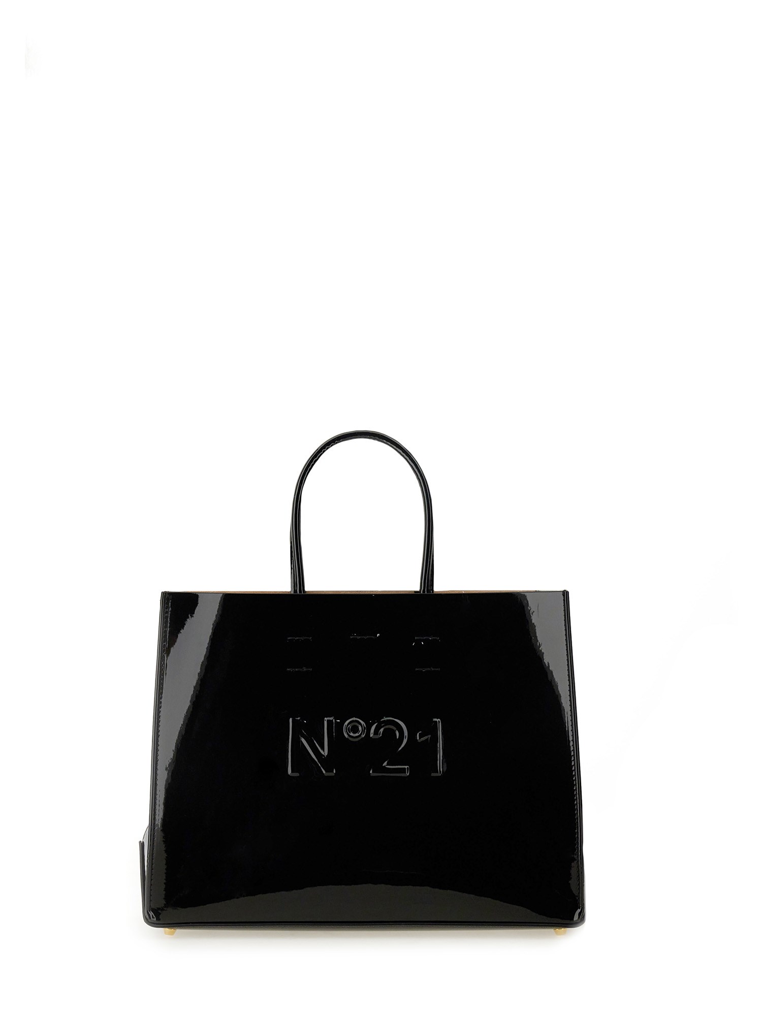 Shop N°21 Shopper Bag With Logo In Black