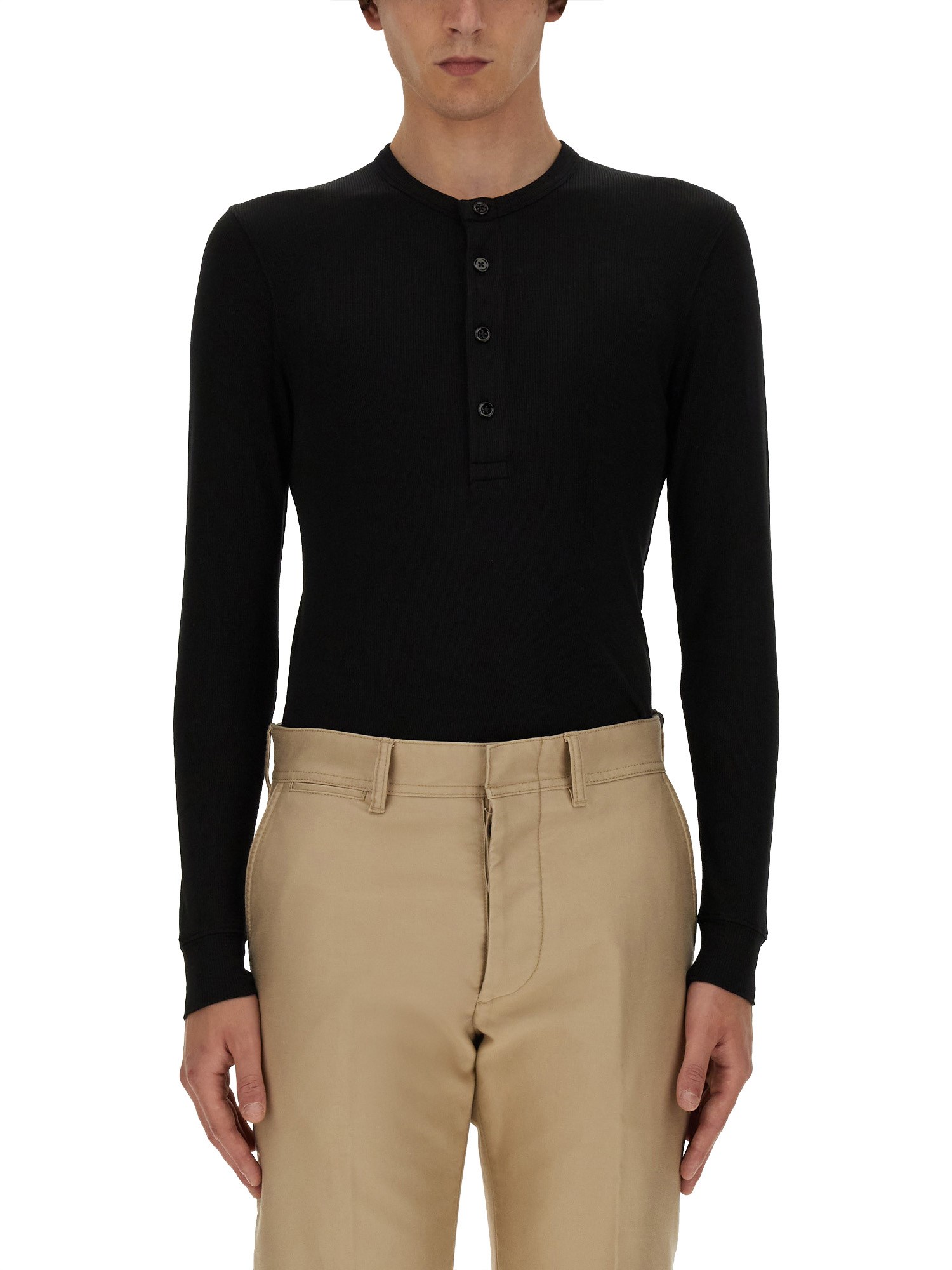 Shop Tom Ford Slim Fit Shirt In Black