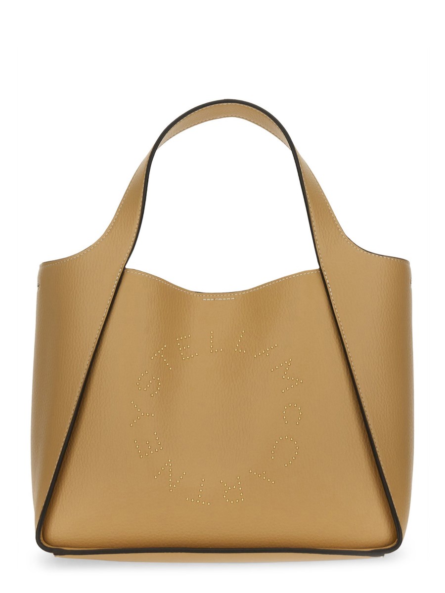 STELLA McCARTNEY BORSA A TRACOLLA CON LOGO IN ALTER NAPPA