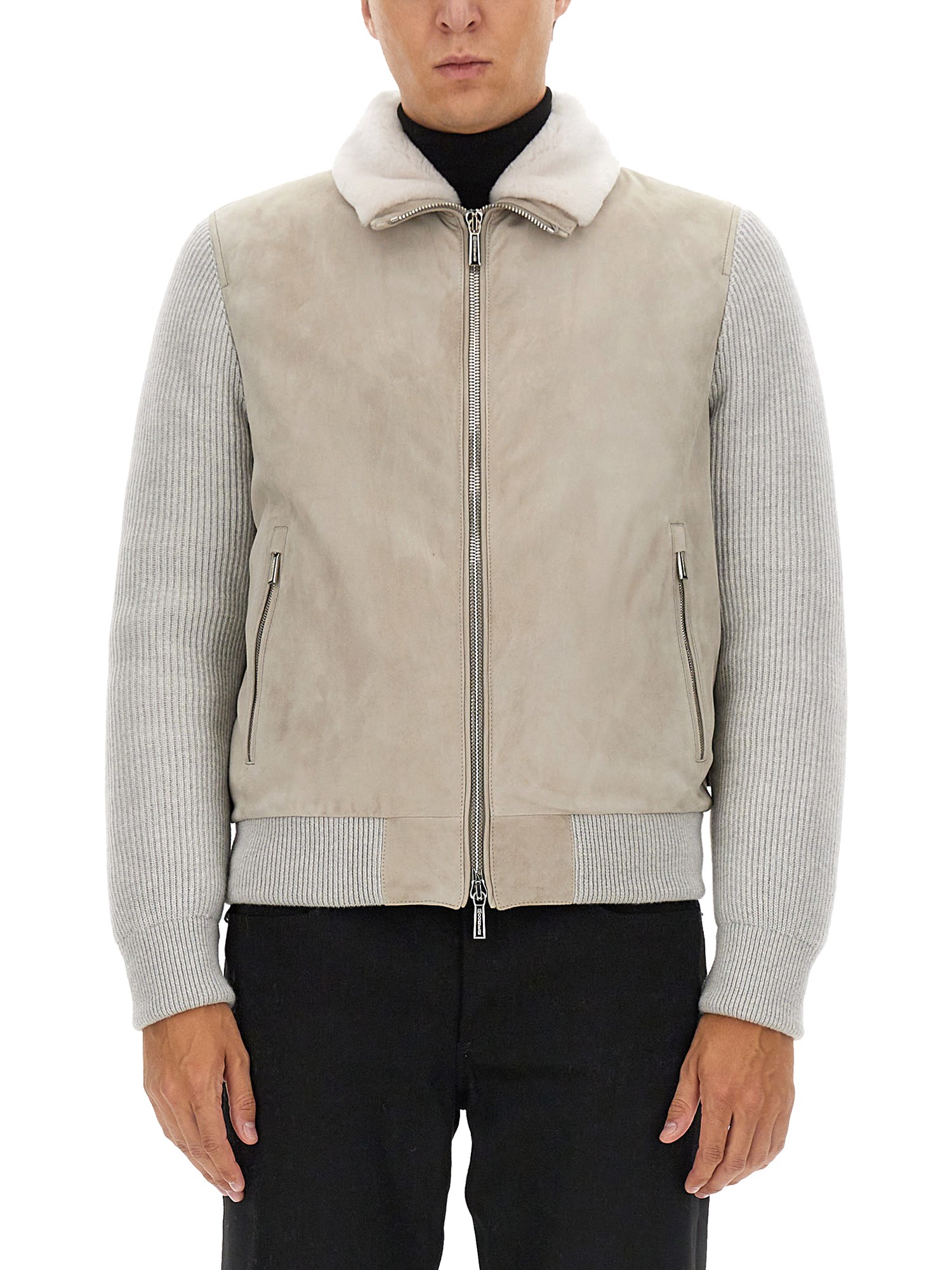 Shop Moorer Jacket "campiglio" In Ivory