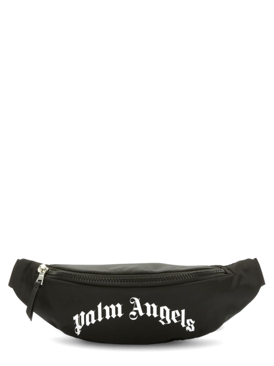 curved logo fanny pack