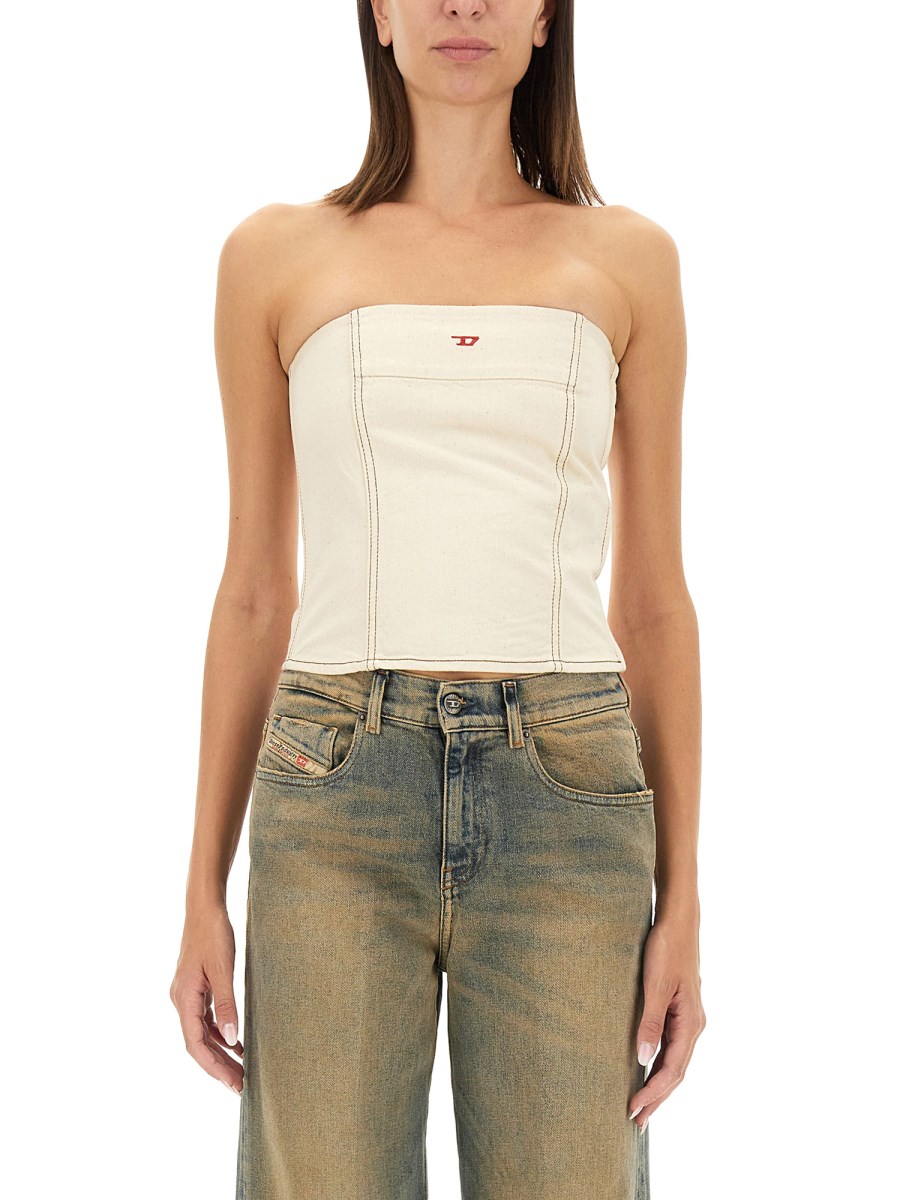 DIESEL TOP "DE-VILLE" IN DENIM DI COTONE