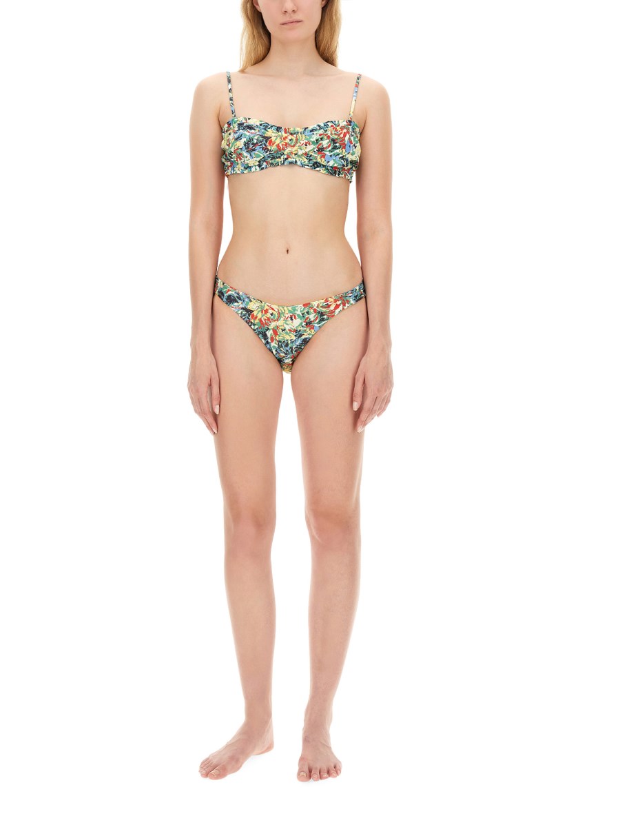 GANNI SLIP BIKINI CON MOTIVO FLOREALE