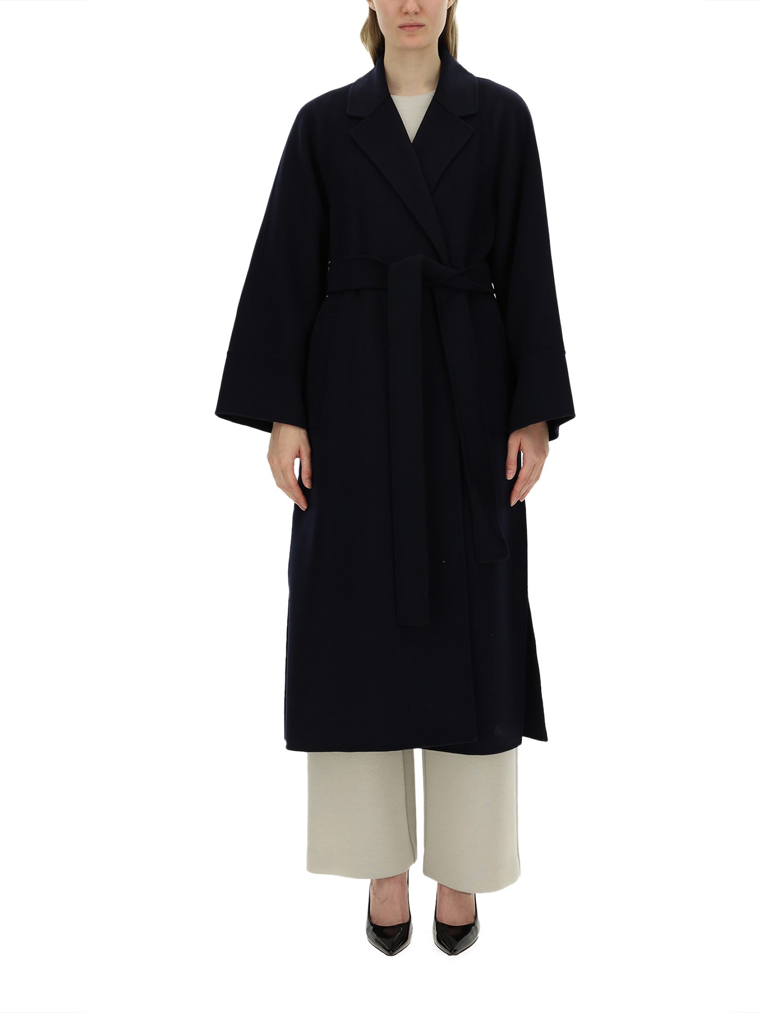 Shop 's Max Mara Coat "agate" In Blue