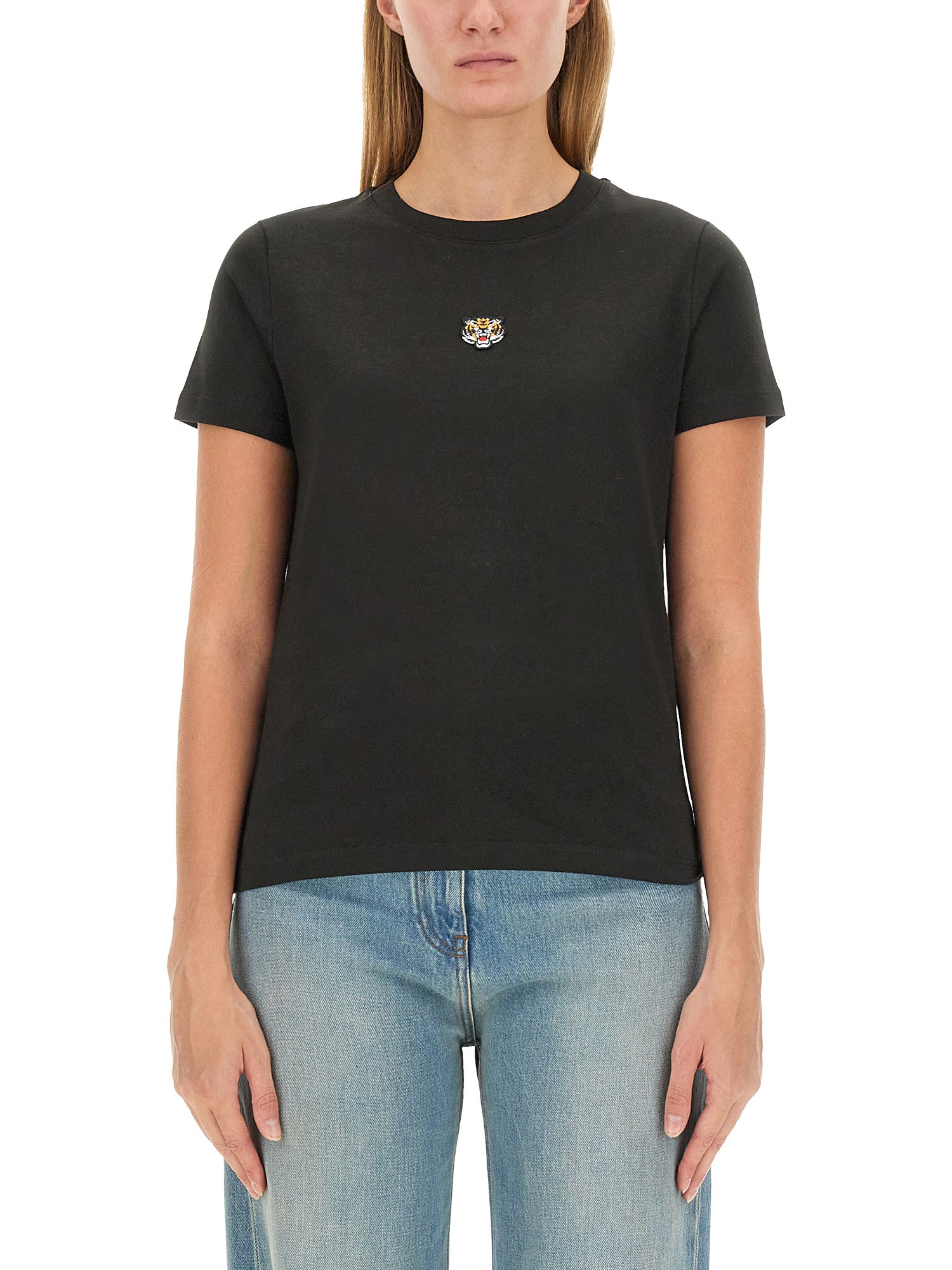 Shop Kenzo Lucky Tiger T-shirt In Black