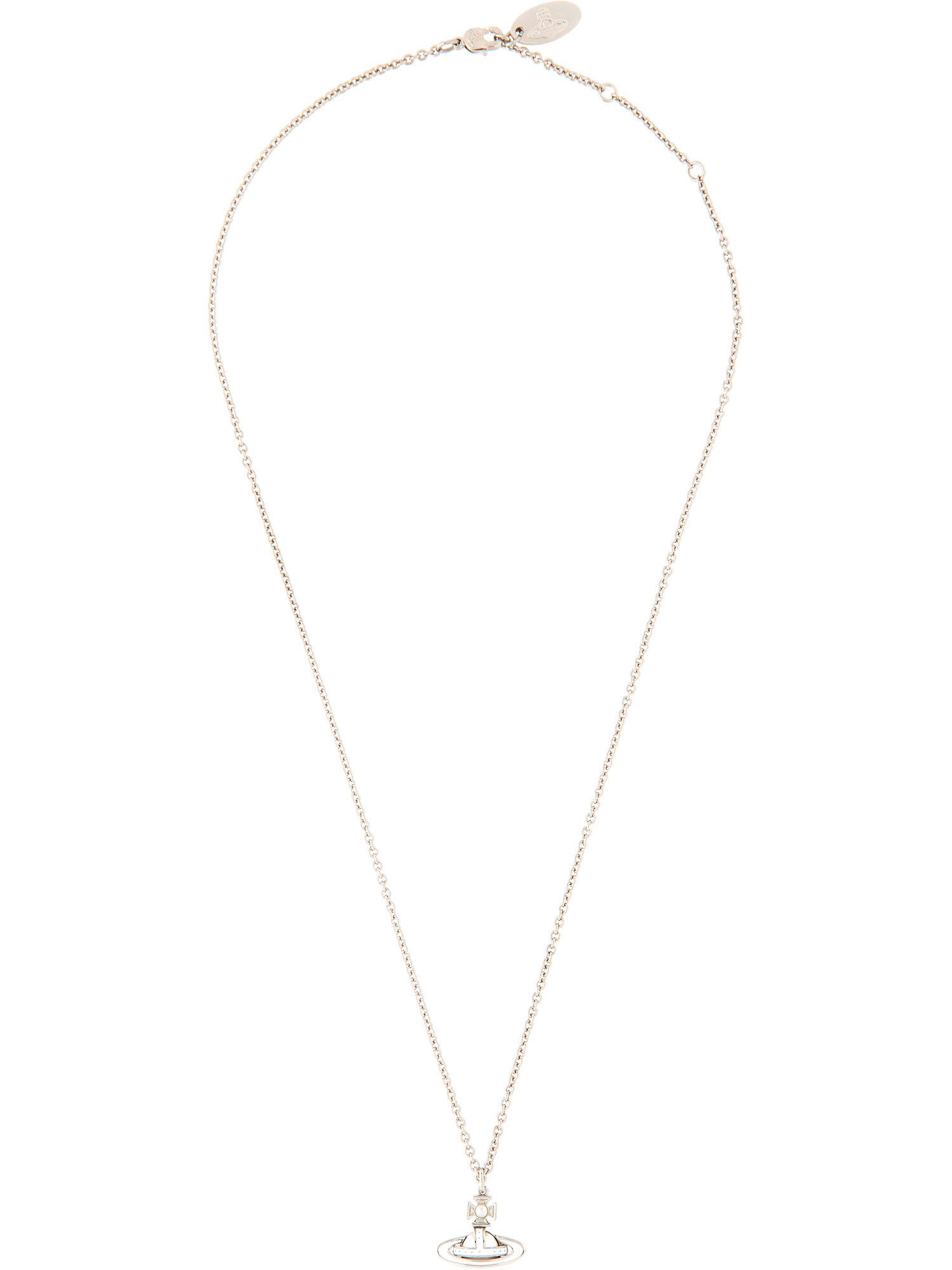 Shop Vivienne Westwood "simonetta" Bas Relief Necklace In White