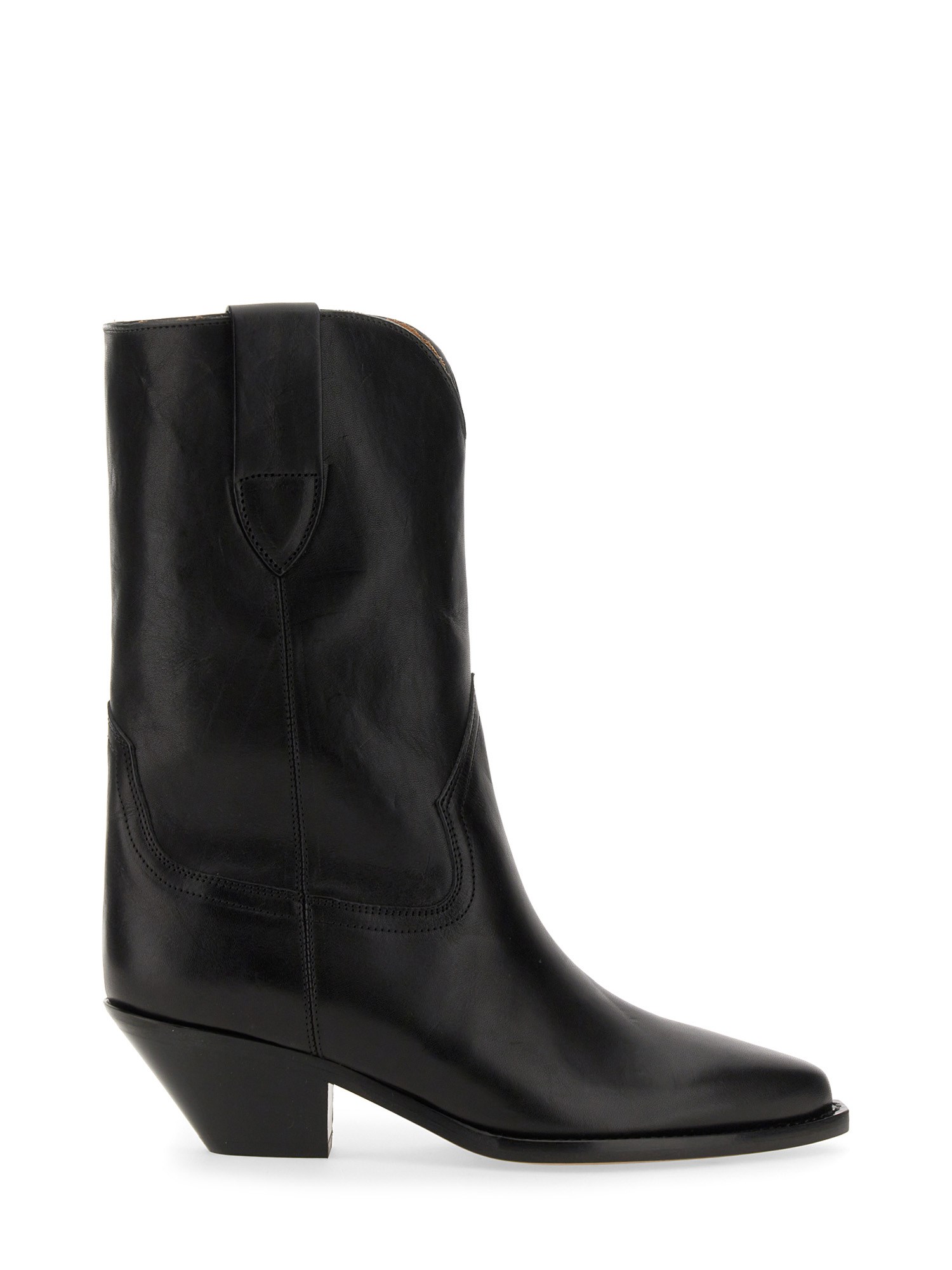 Shop Isabel Marant Dahope Texan Boot In Black