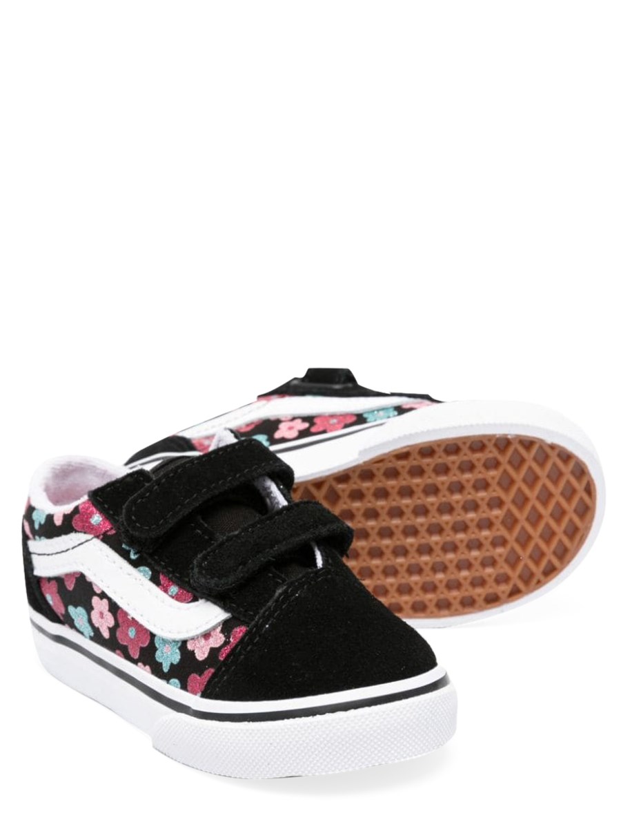 old skool v glitter flower power multi/true white