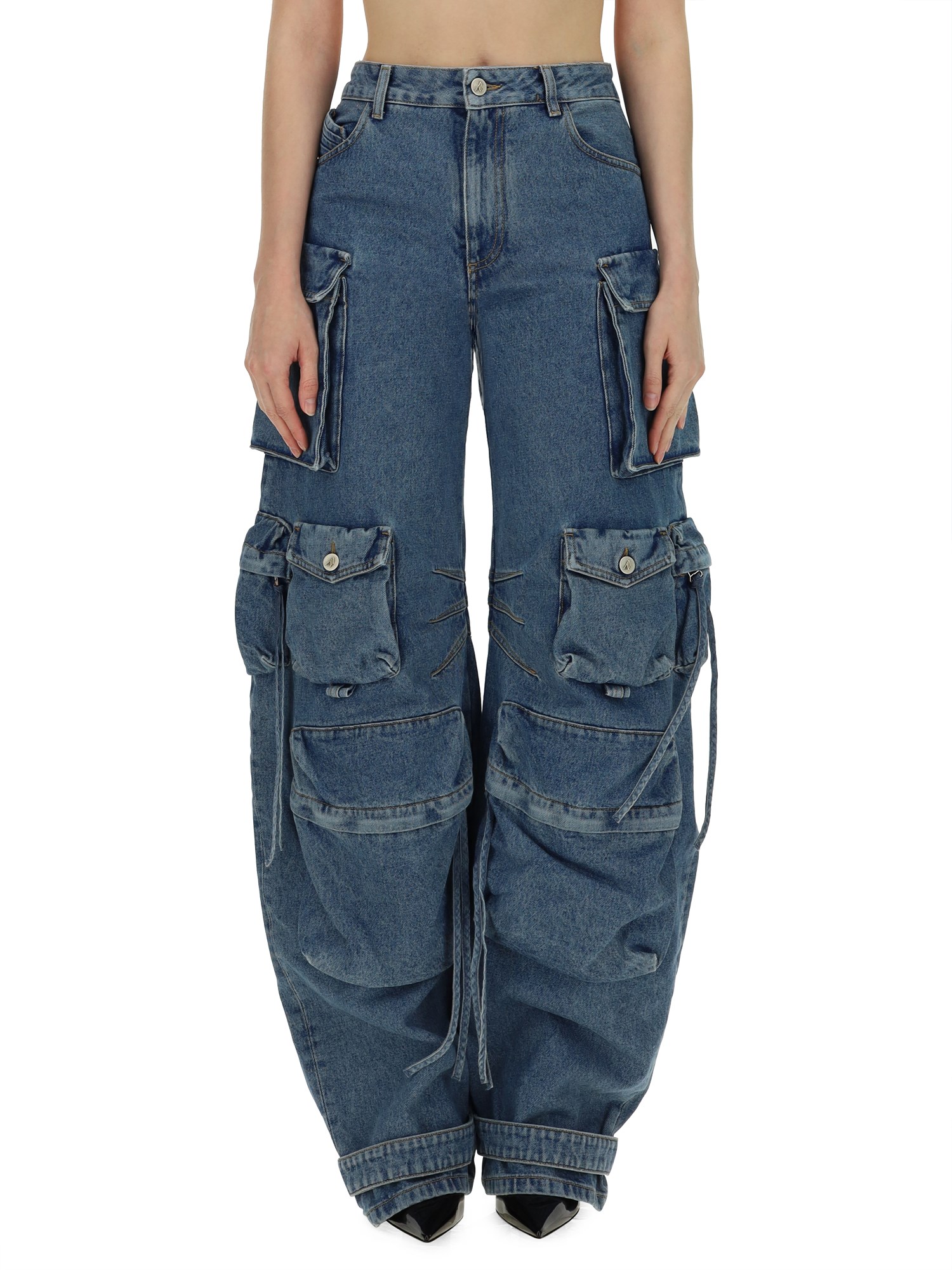 Shop Attico Jeans "fern" In Denim