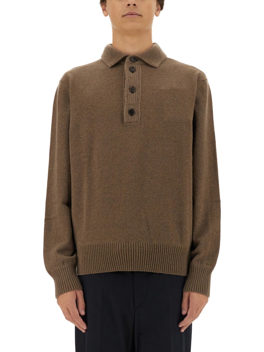 ZEGNA POLO IN LANA E CASHMERE