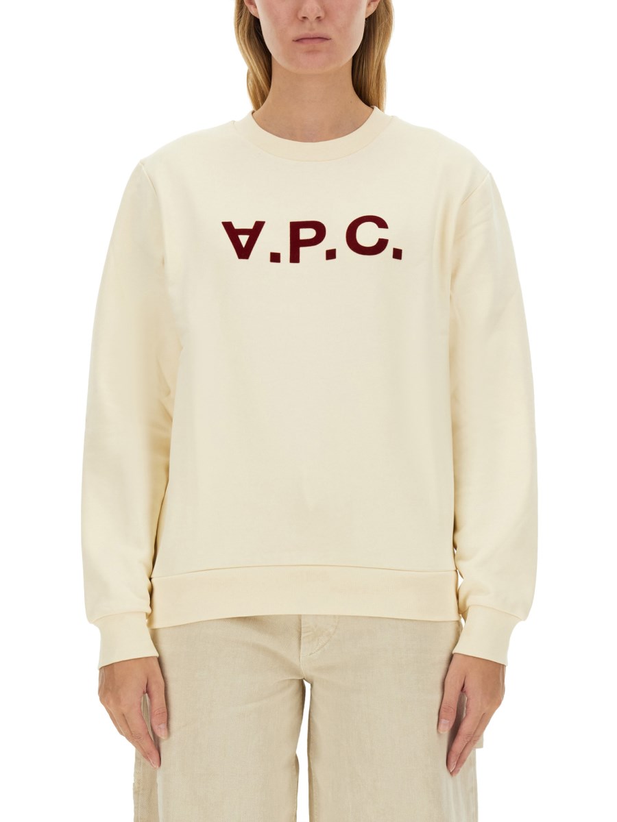 A.P.C. FELPA CON LOGO