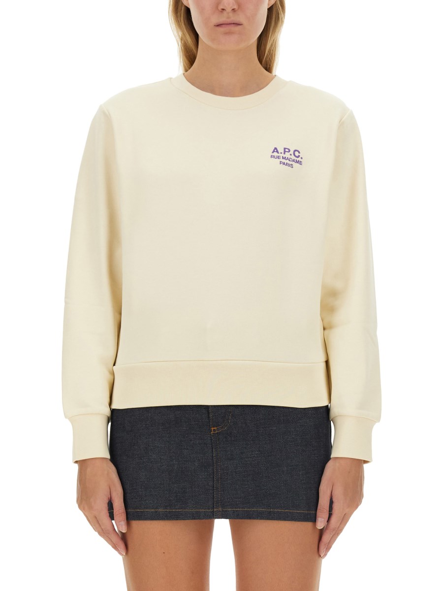 A.P.C. FELPA CON LOGO