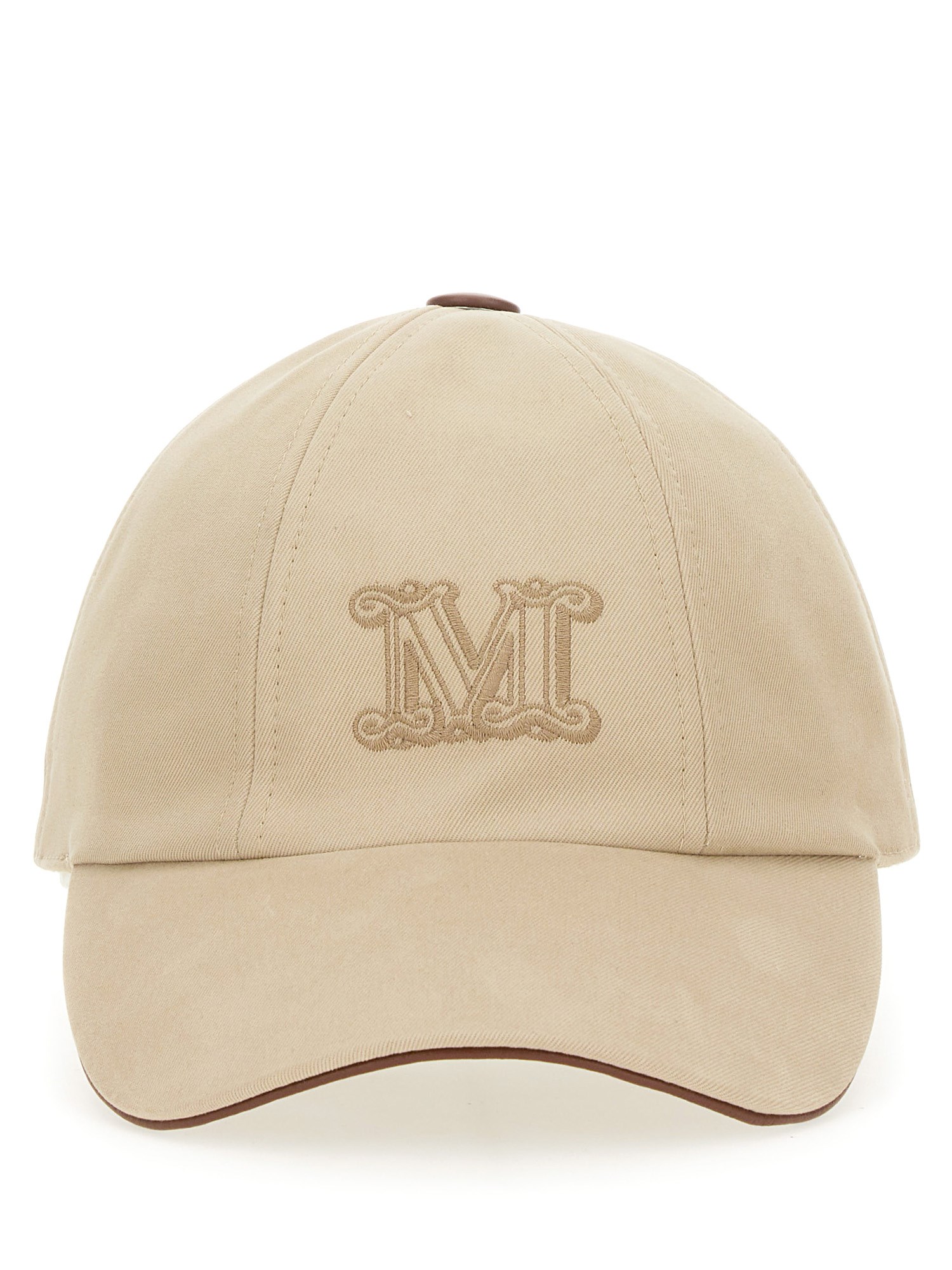 Max Mara Baseball Cap "rienza" In Neutral