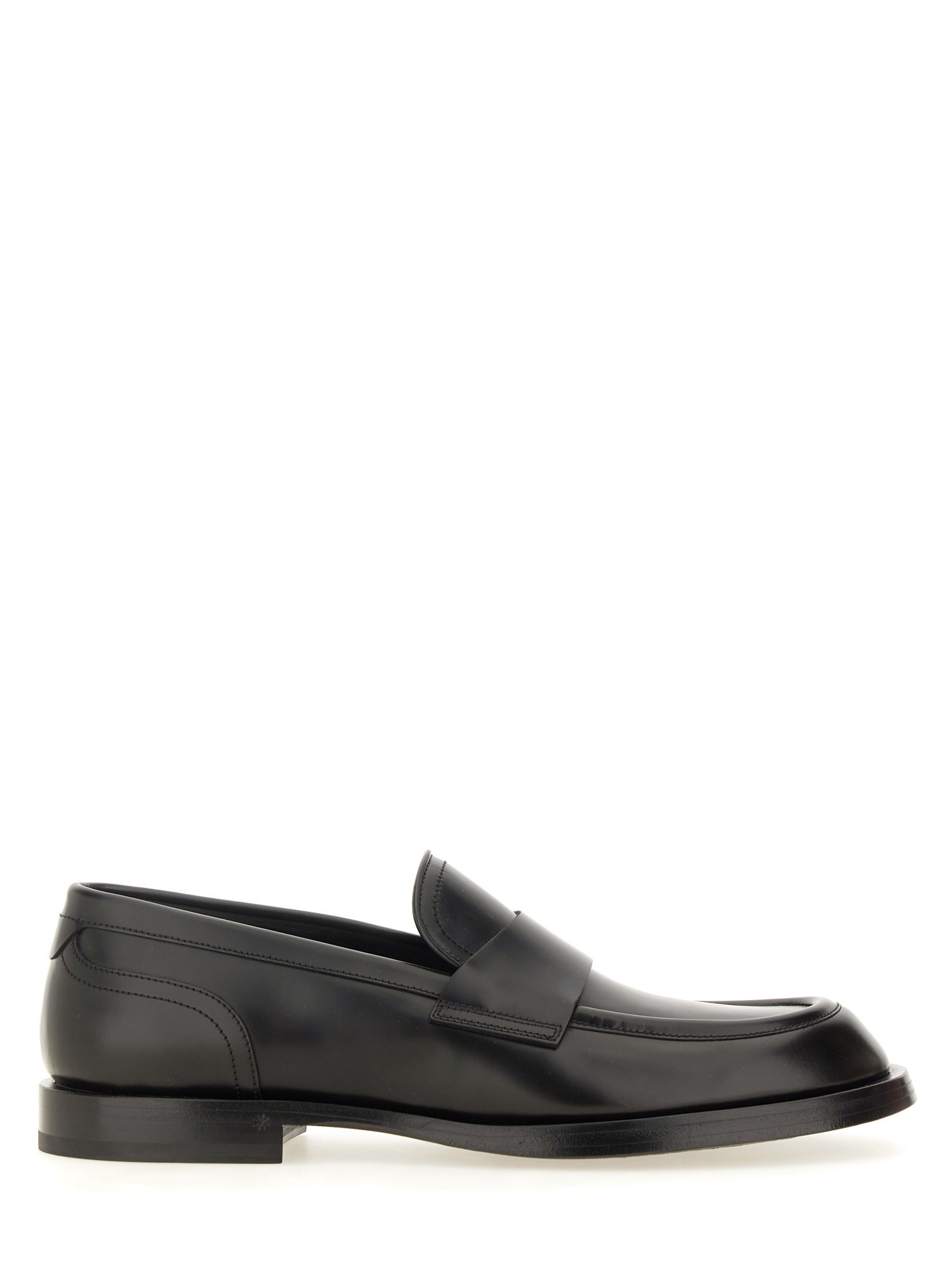 Shop Dolce & Gabbana Loafer With Logo In Black