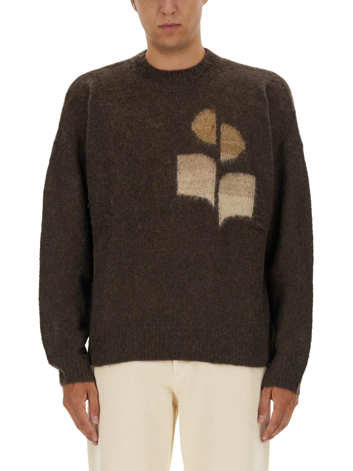 Shop Marant Drany Jersey In Brown