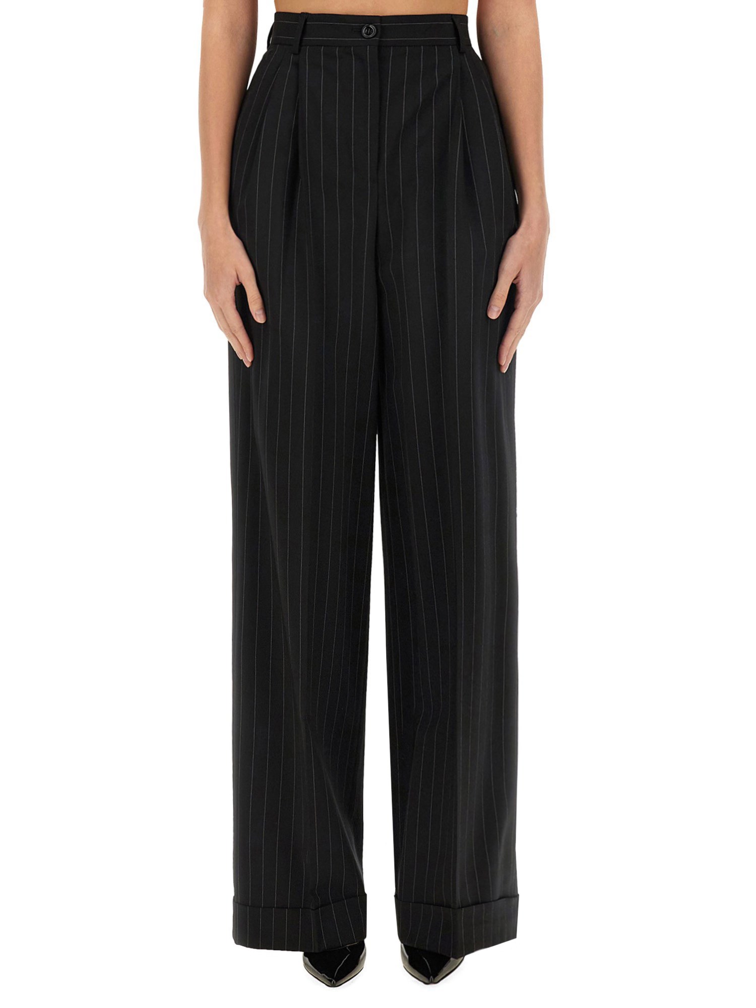 Shop Dolce & Gabbana Flare Pant In Multicolour