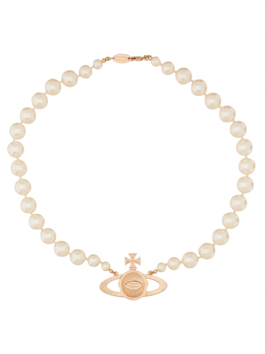 CHOKER DI PERLE CON BASSORILIEVO ORB