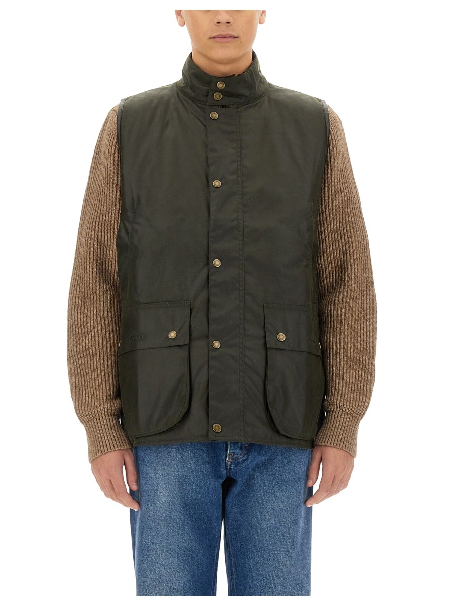 BARACUTA X BARBOUR GILET CON LOGO