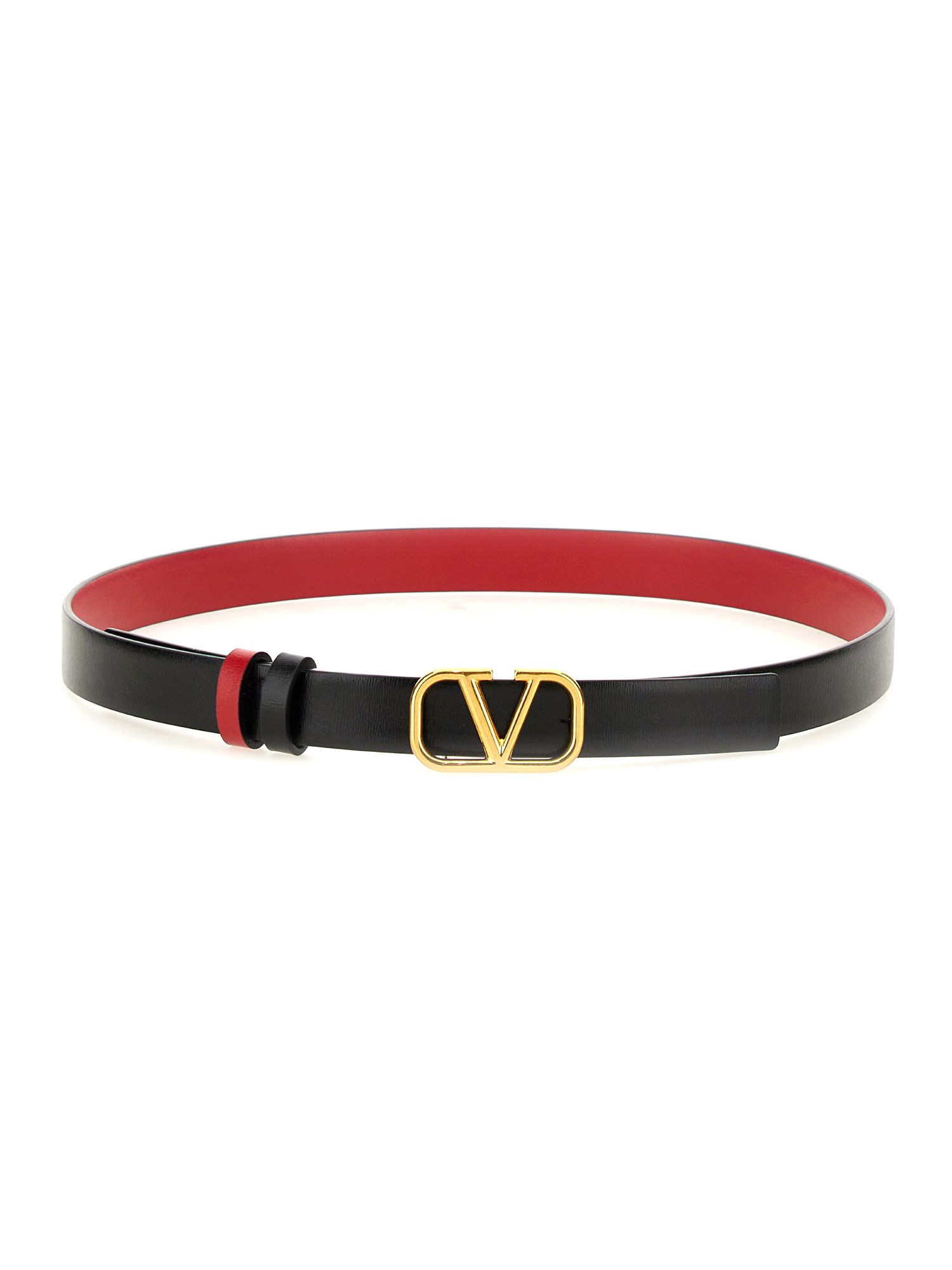 Valentino Vlogo 40mm Reversible Leather Belt In Multicolour
