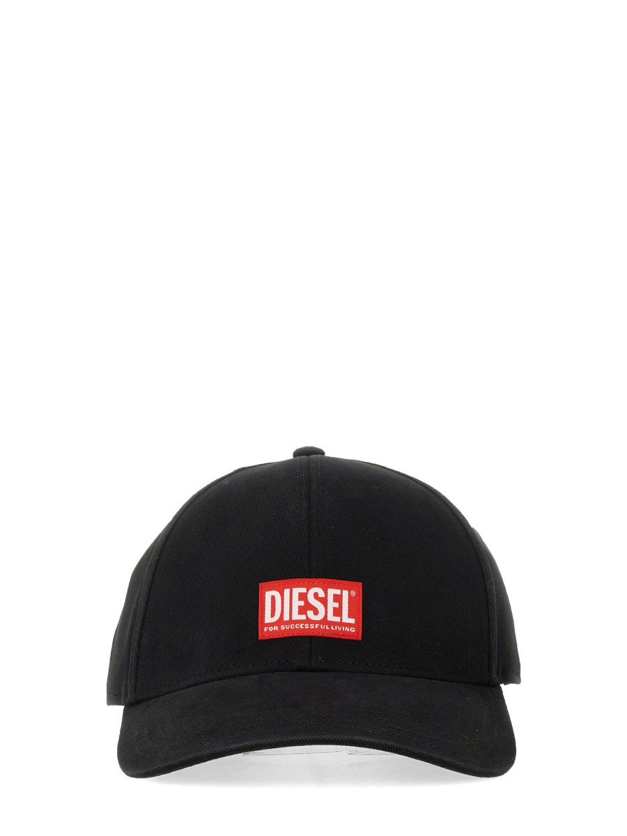 DIESEL CAPPELLO DA BASEBALL CON LOGO IN COTONE