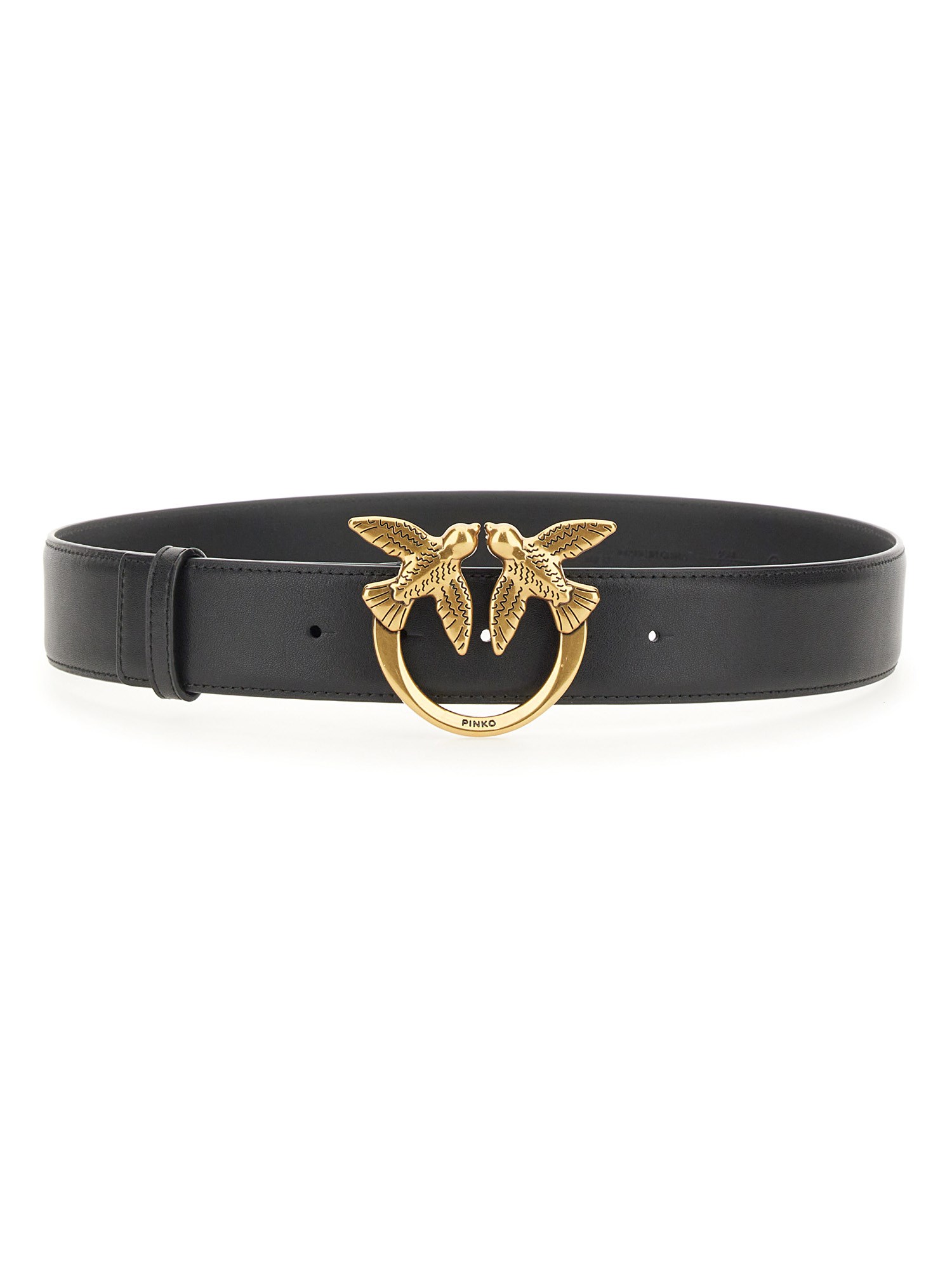 Shop Pinko Love Berry Belt In Black