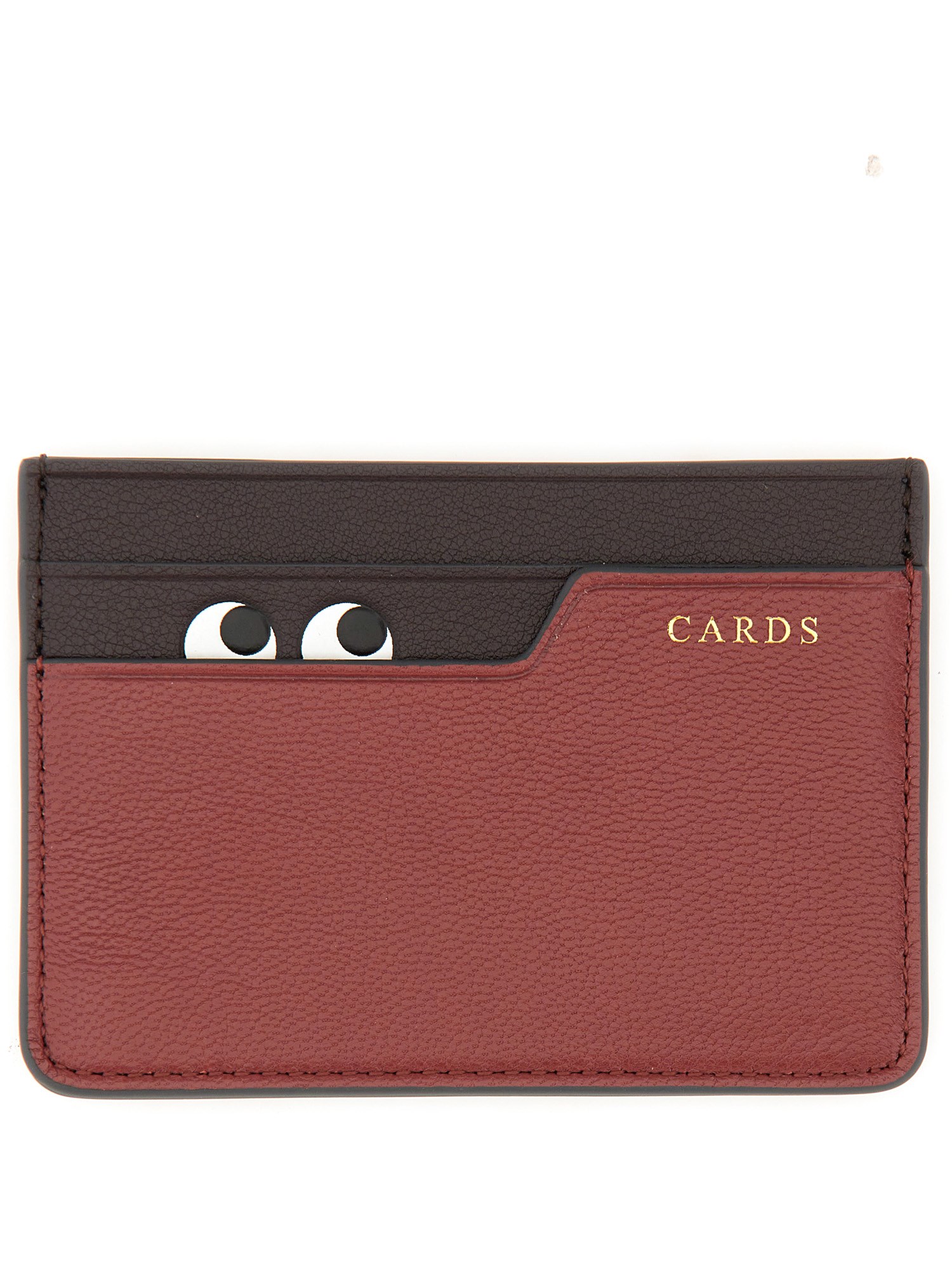 Shop Anya Hindmarch "eyes" Card Holder In Bordeaux