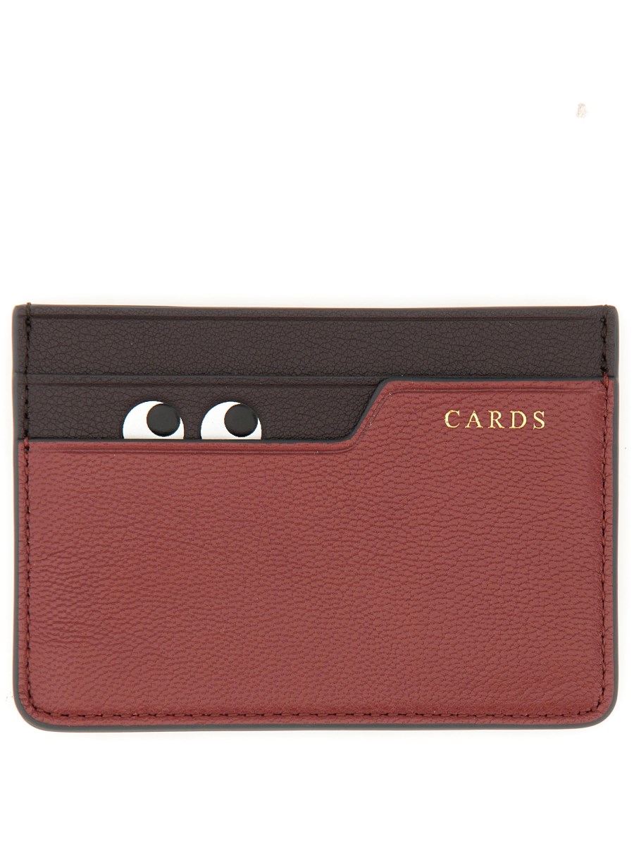 ANYA HINDMARCH PORTACARTE EYES IN PELLE