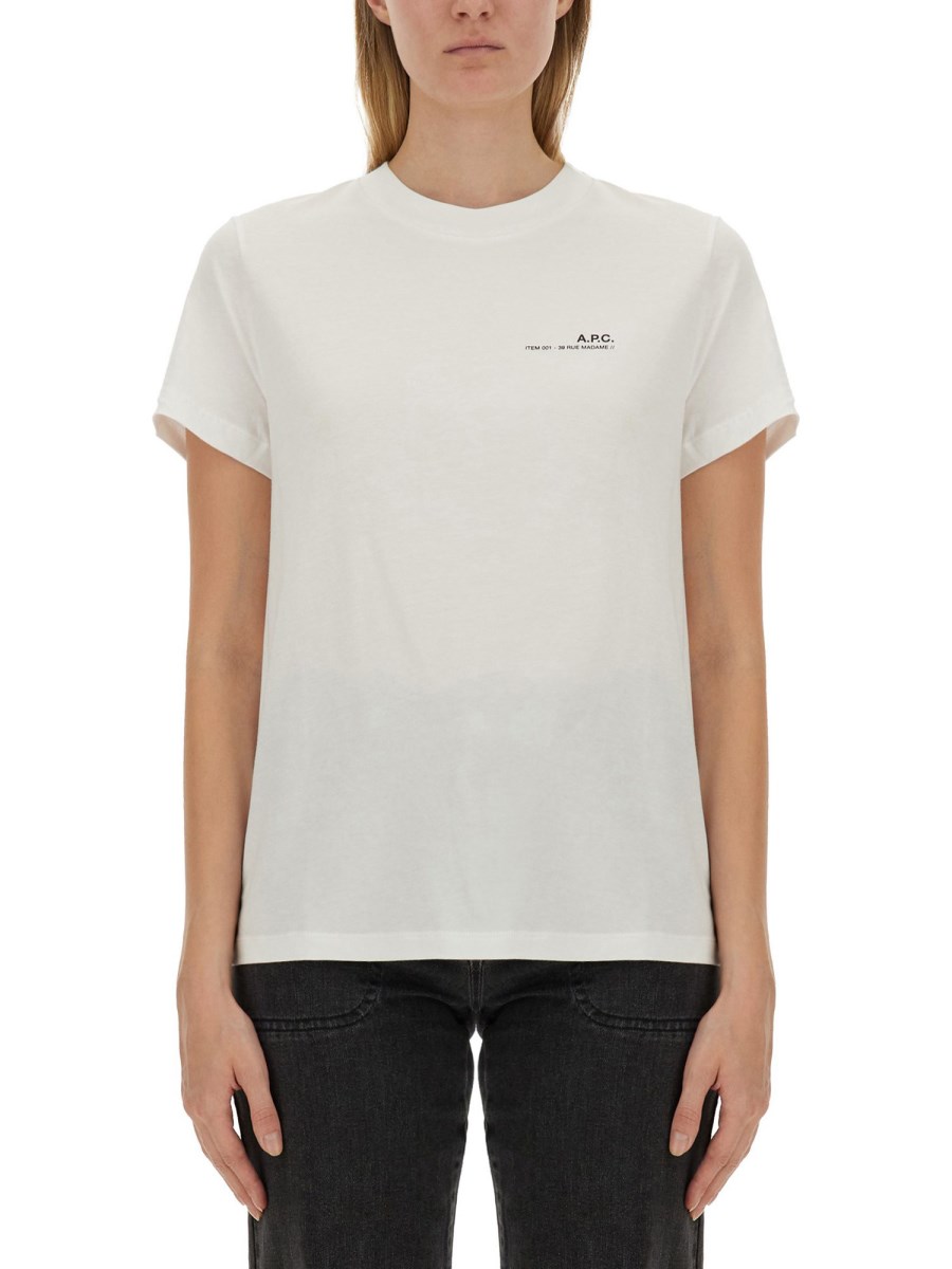 A.P.C. T-SHIRT CON LOGO