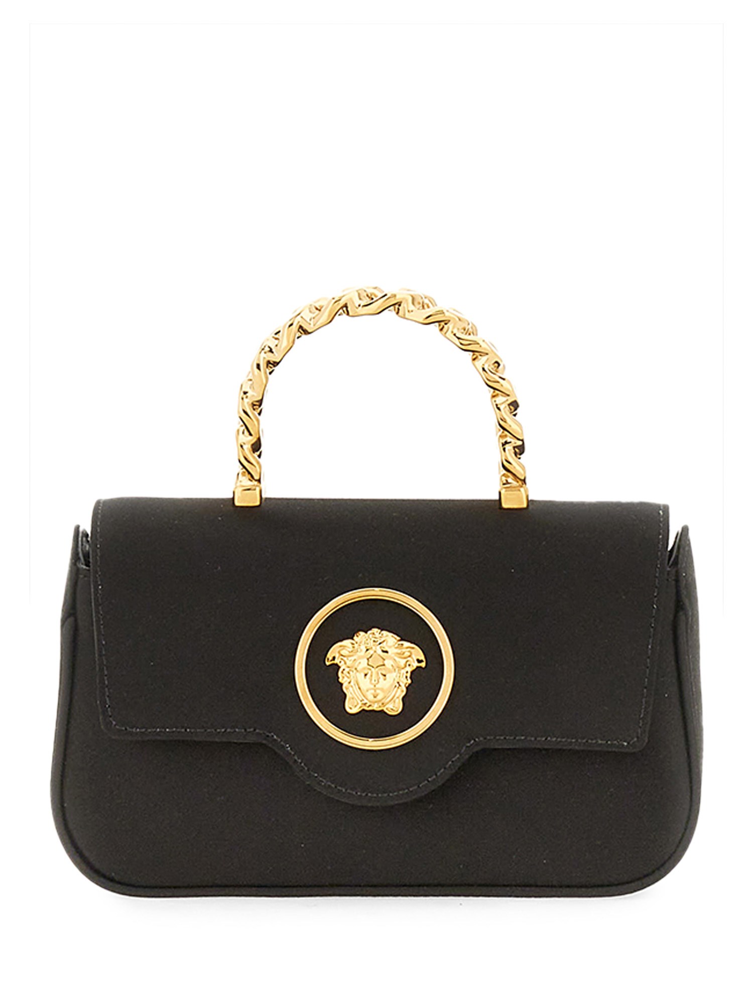 Shop Versace "the Jellyfish" Mini Bag In Black