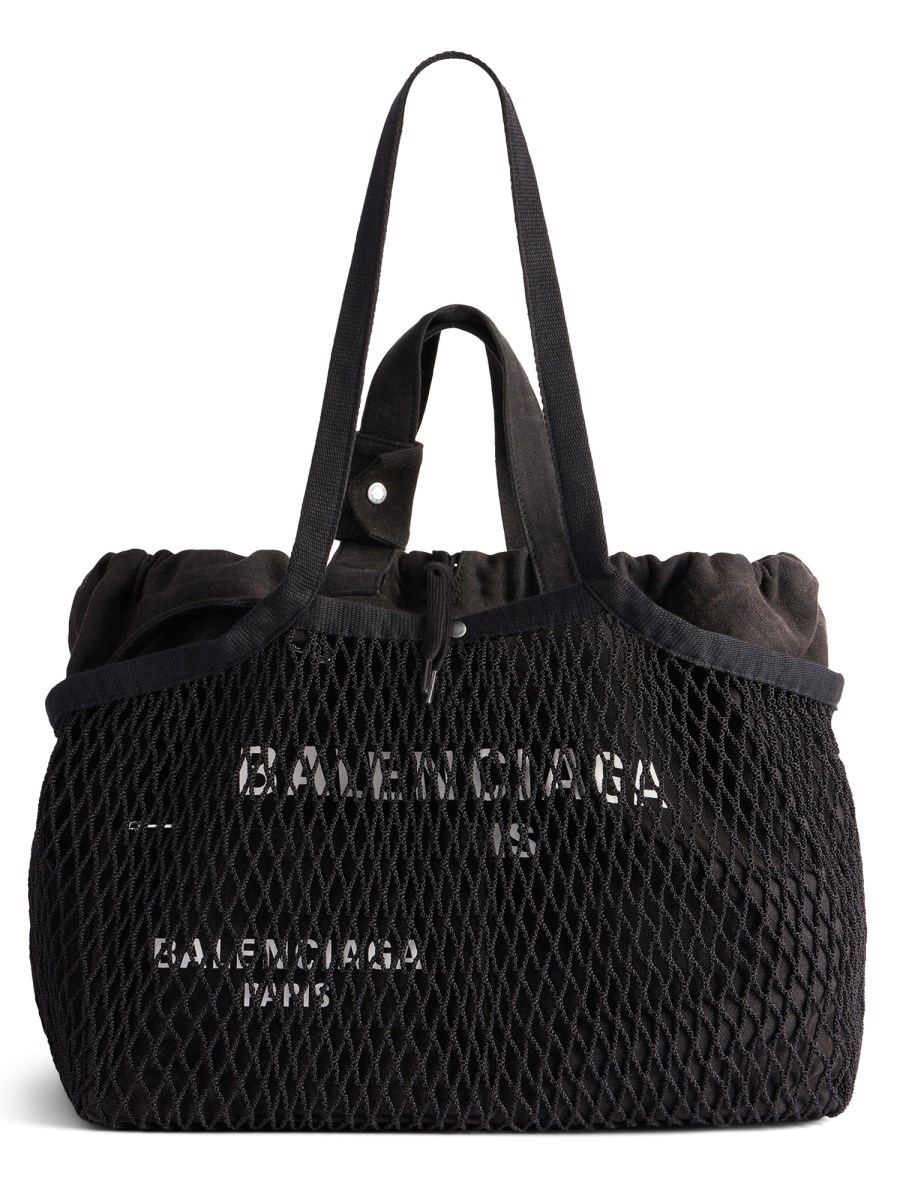 BALENCIAGA BORSA TOTE 24/7 MEDIUM IN MESH