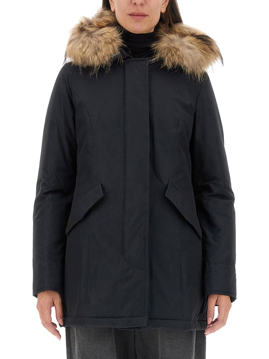 WOOLRICH PARKA "ARTIC RACOON" CON CAPPUCCIO CORDATO DI PELLICCIA