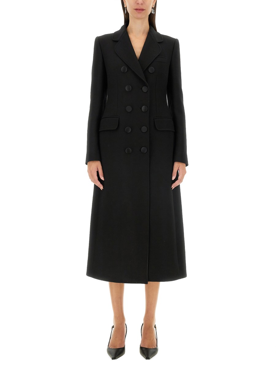 DOLCE & GABBANA CAPPOTTO DOPPIOPETTO IN LANA