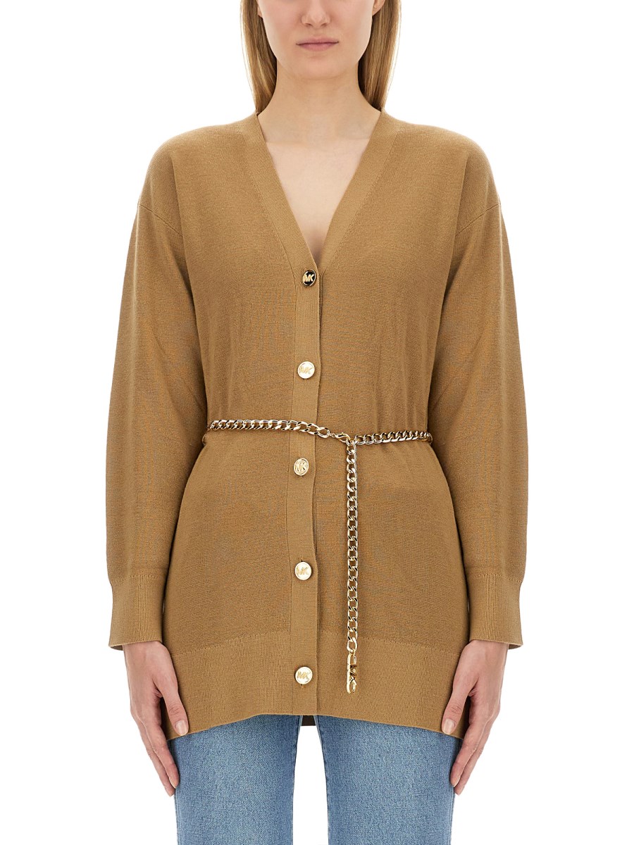 MICHAEL BY MICHAEL KORS CARDIGAN CON CINTURA