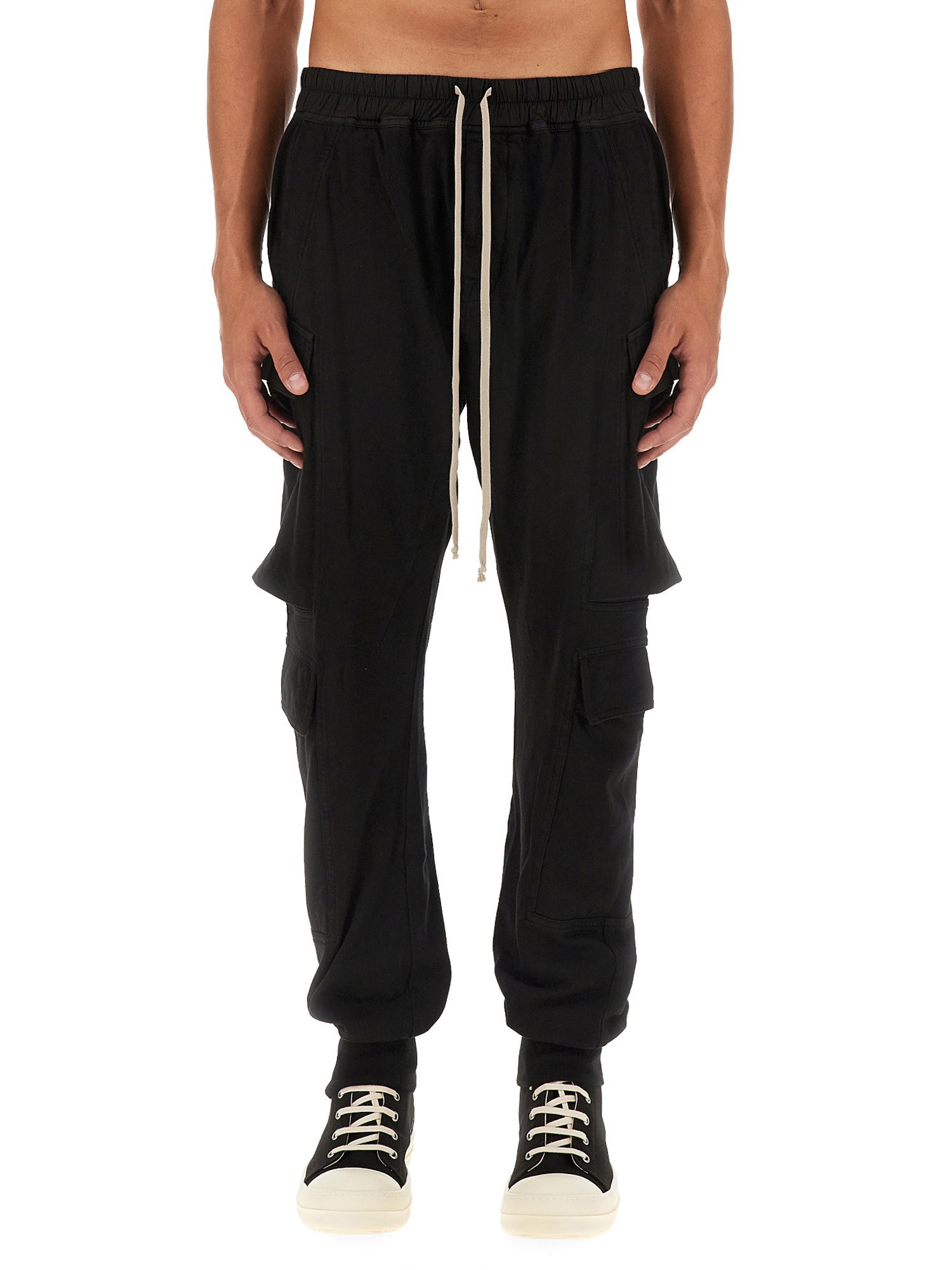 Shop Rick Owens Drkshdw Mastodon Pants In Black