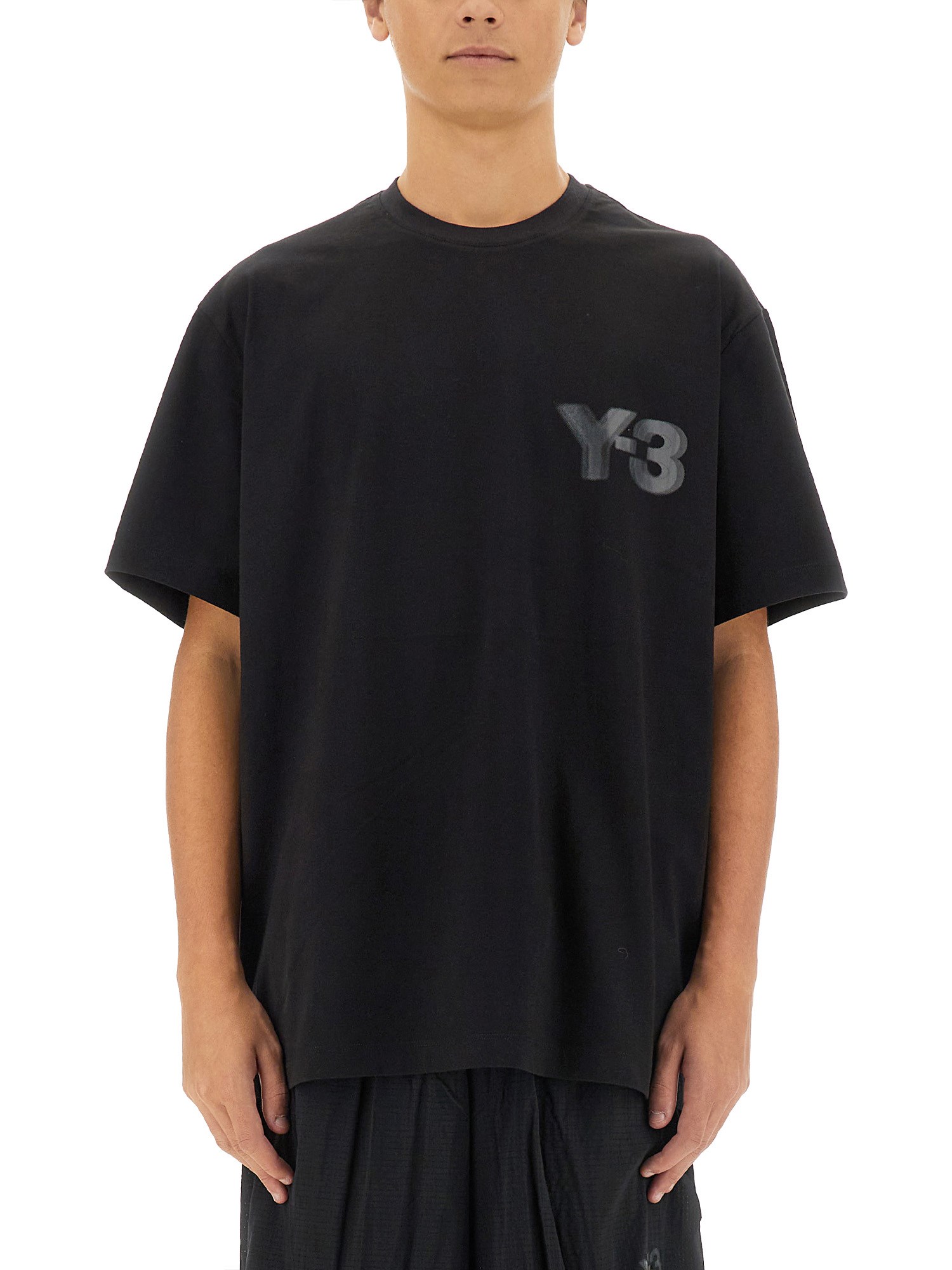 Shop Y-3 T-shirt With Logo In Black