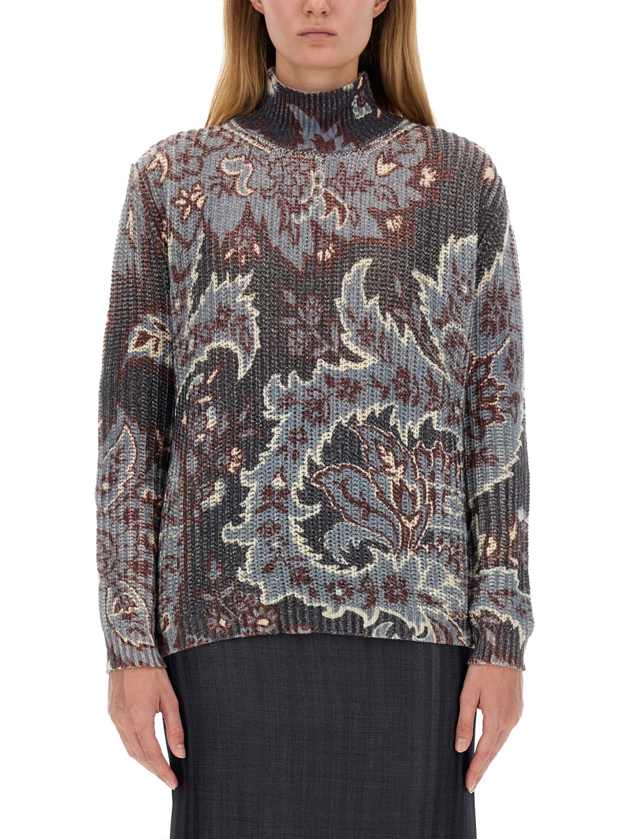 ETRO MAGLIA IN LANA STAMPATA