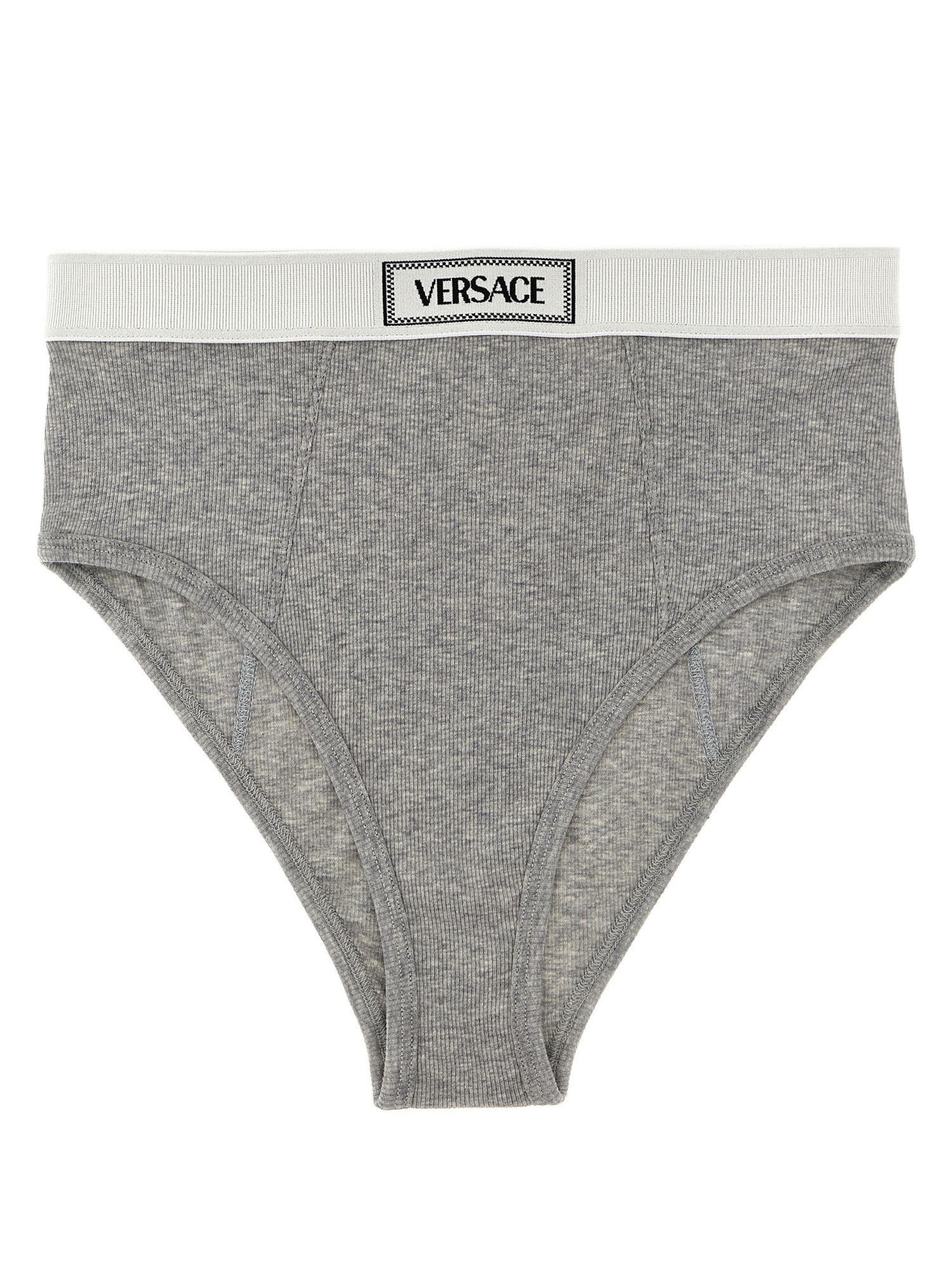 Shop Versace Cotton Slip. In Grey