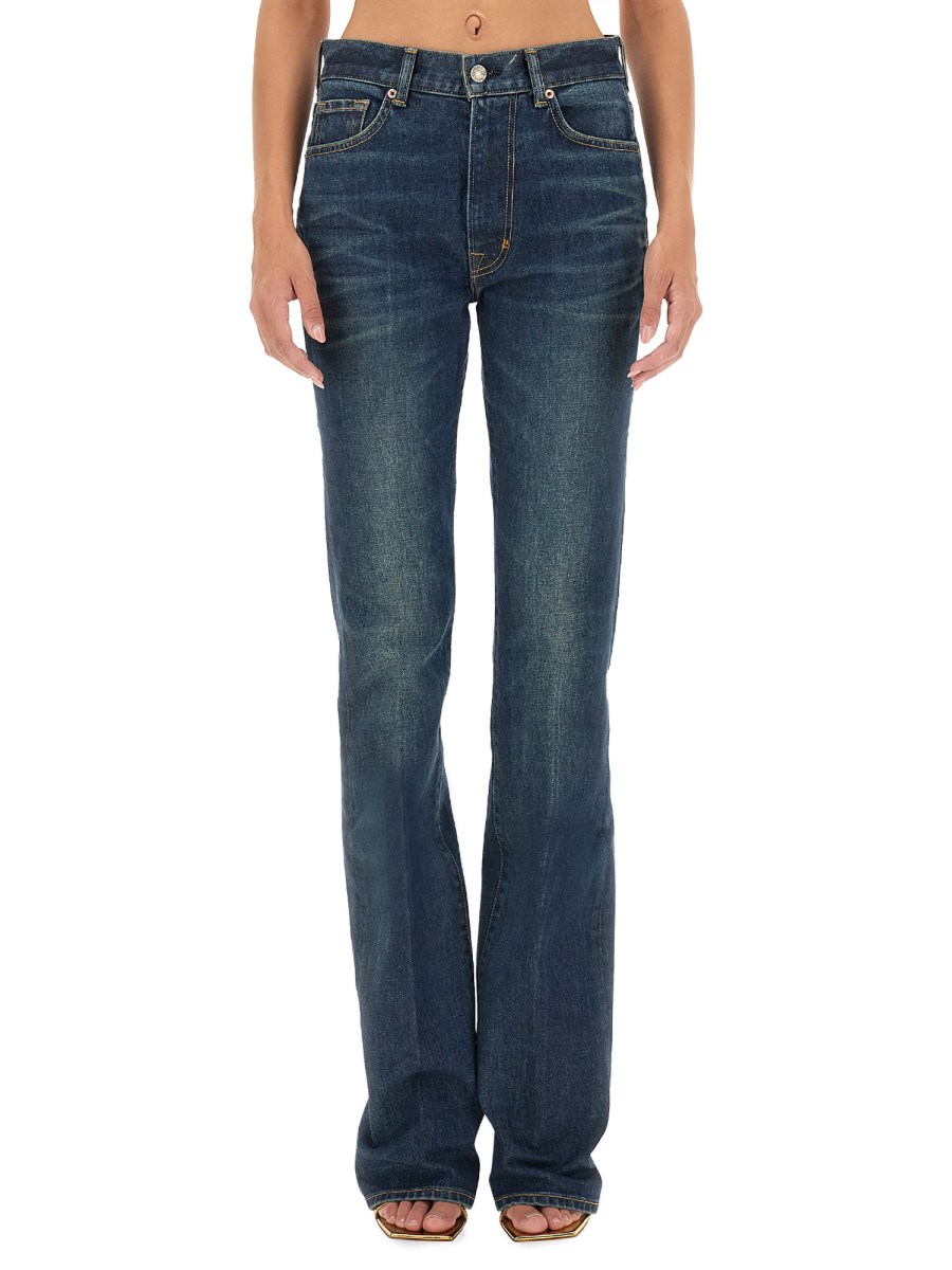 TOM FORD JEANS FALRE FIT IN DENIM DI COTONE