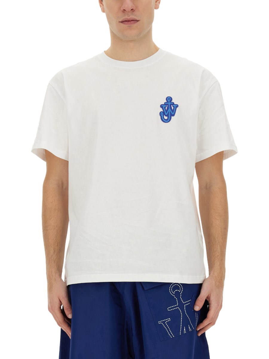 JW ANDERSON T-SHIRT IN JERSEY DI COTONE