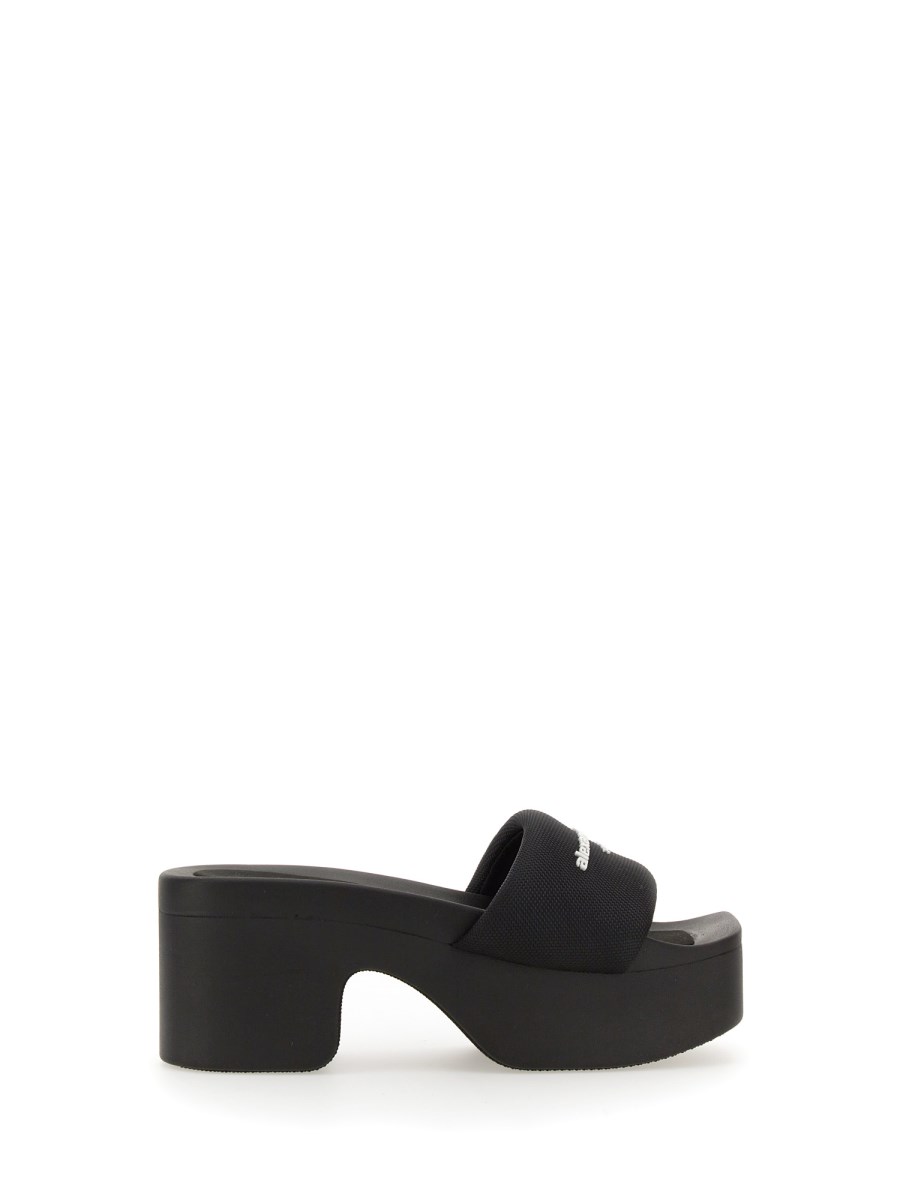 ALEXANDER WANG SANDALO SLIDE PLATFORM CON LOGO