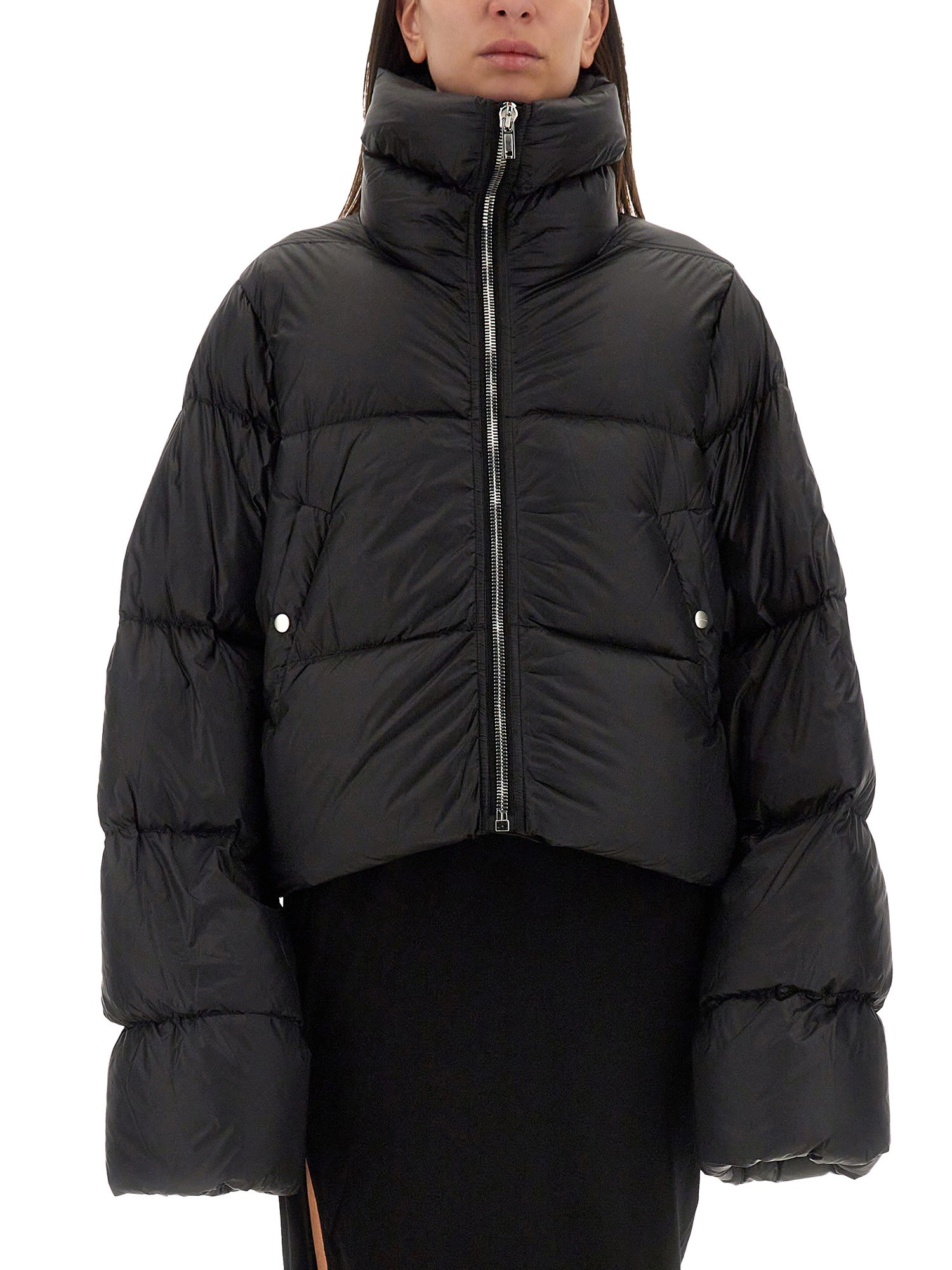 Shop Rick Owens Down Jacket In Black