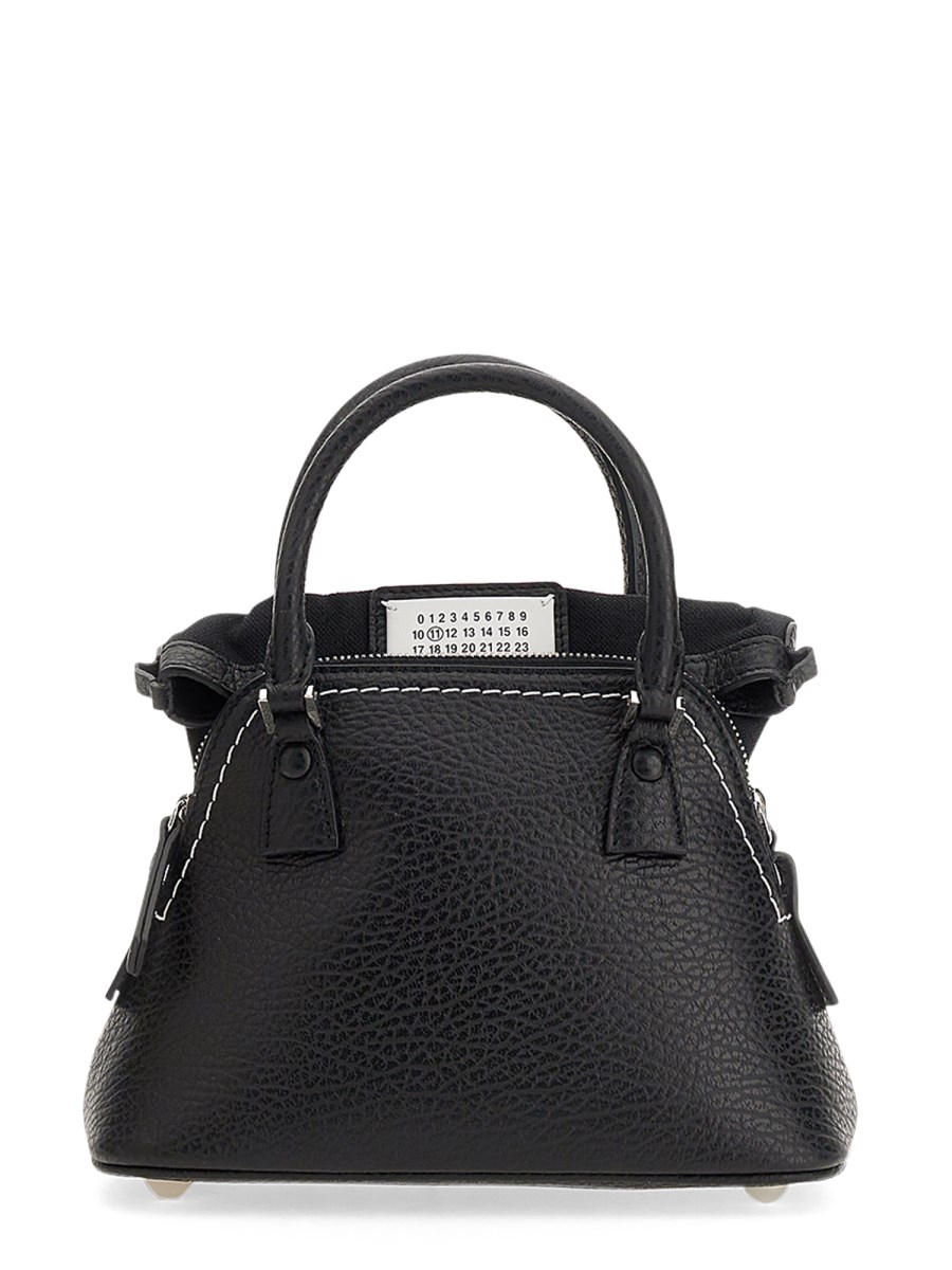 MAISON MARGIELA 5AC MICRO EMBOSSED LEATHER BAG WITH CHAIN STRAP Eleonora Bonucci