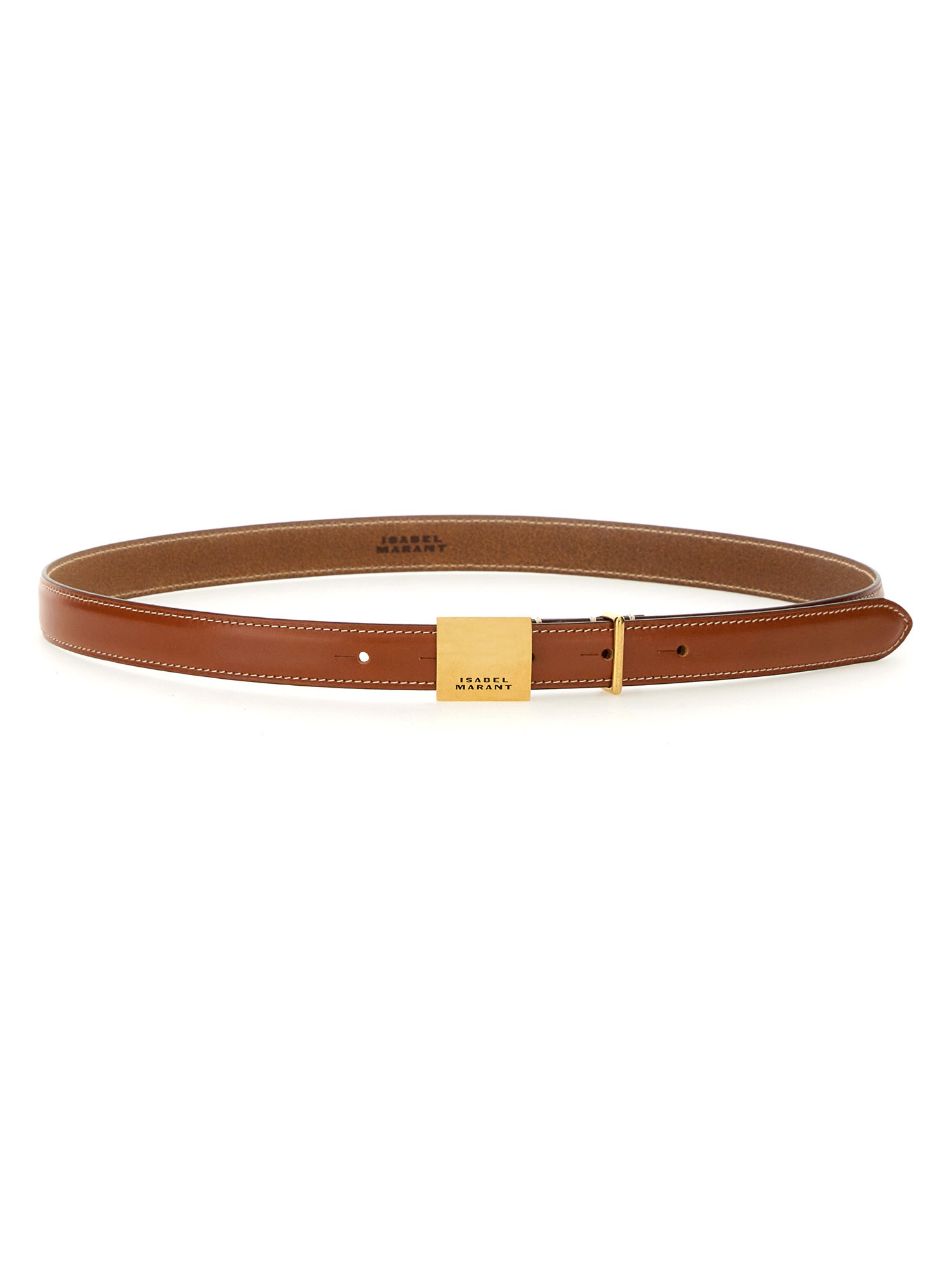 Shop Isabel Marant "lowell" Belt In Buff