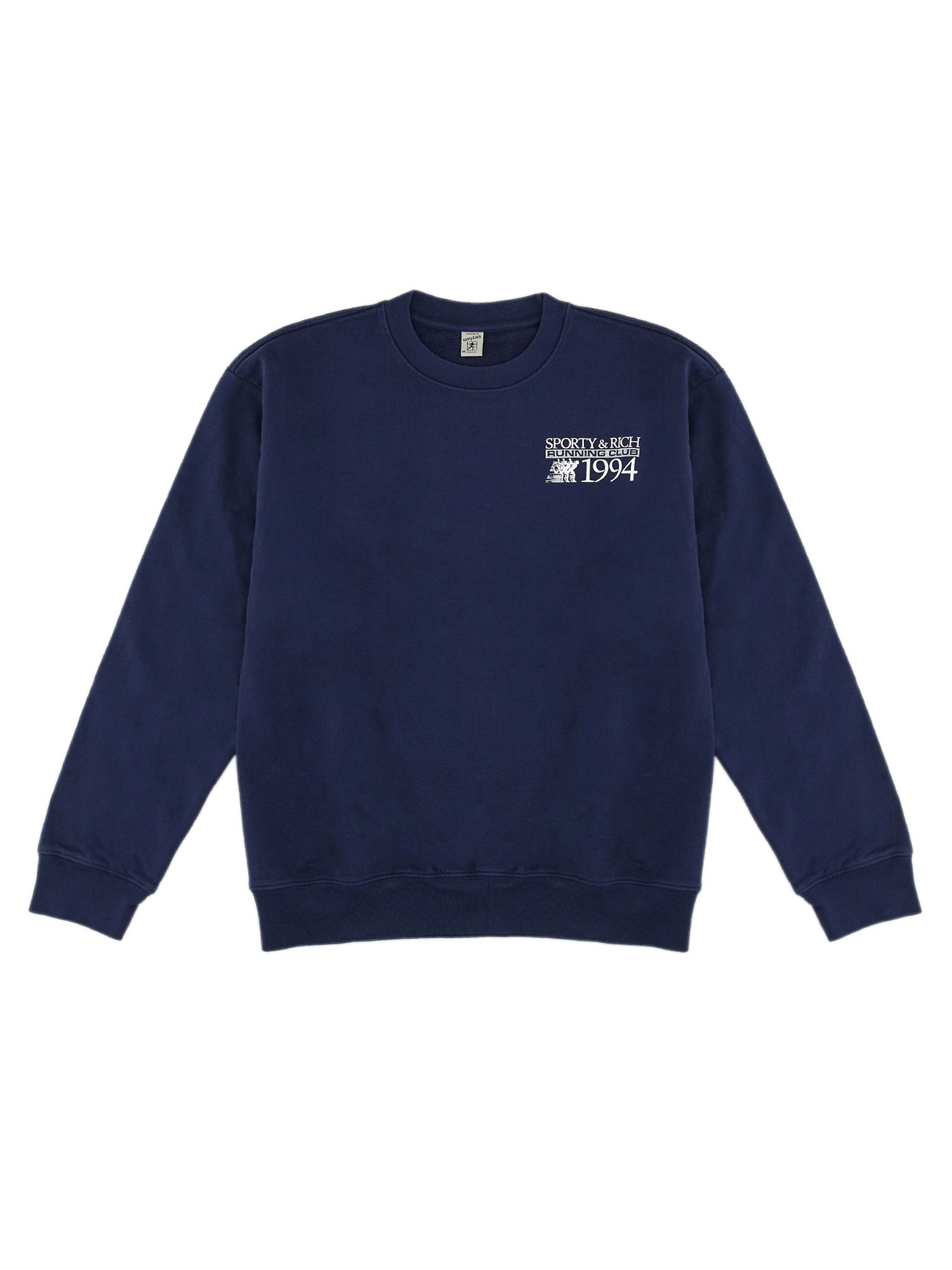 Shop Sporty And Rich Sweatshirt With Logo In Blue