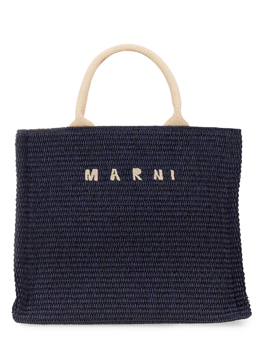 MARNI BORSA TOTE SMALL IN RAFIA