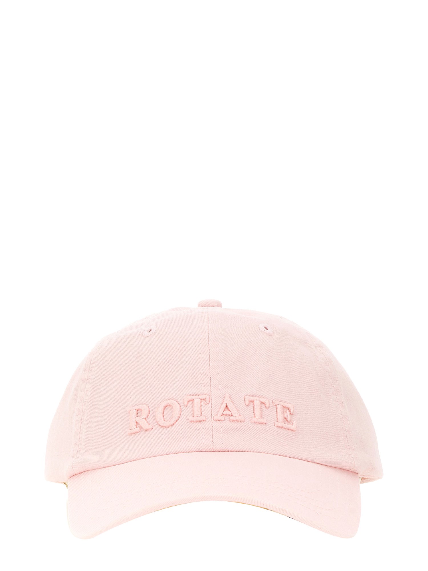 Rotate Birger Christensen Rotate Logo Embroidered Baseball Cap In Pink