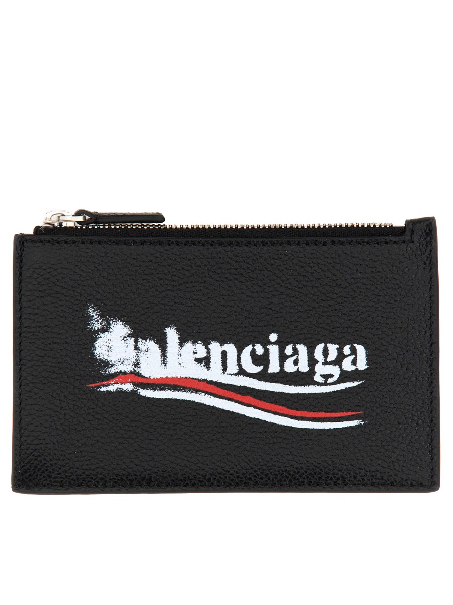 BALENCIAGA PORTAMONETE LUNGO E PORTACARTE IN PELLE