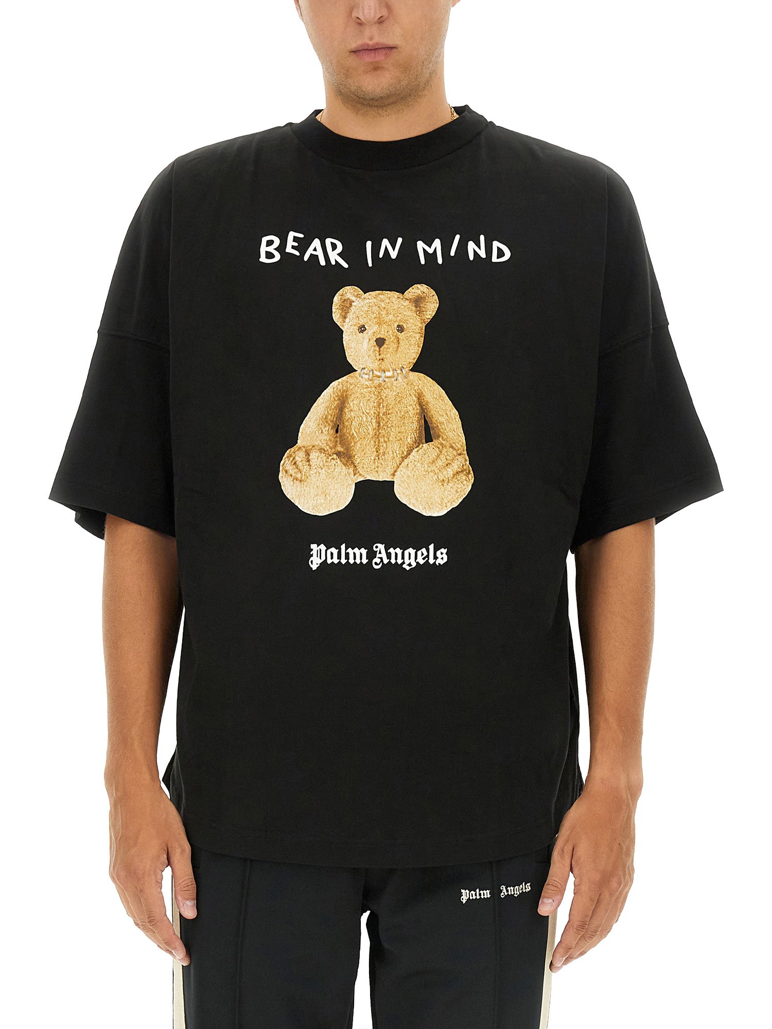 Shop Palm Angels Bear T-shirt In Black