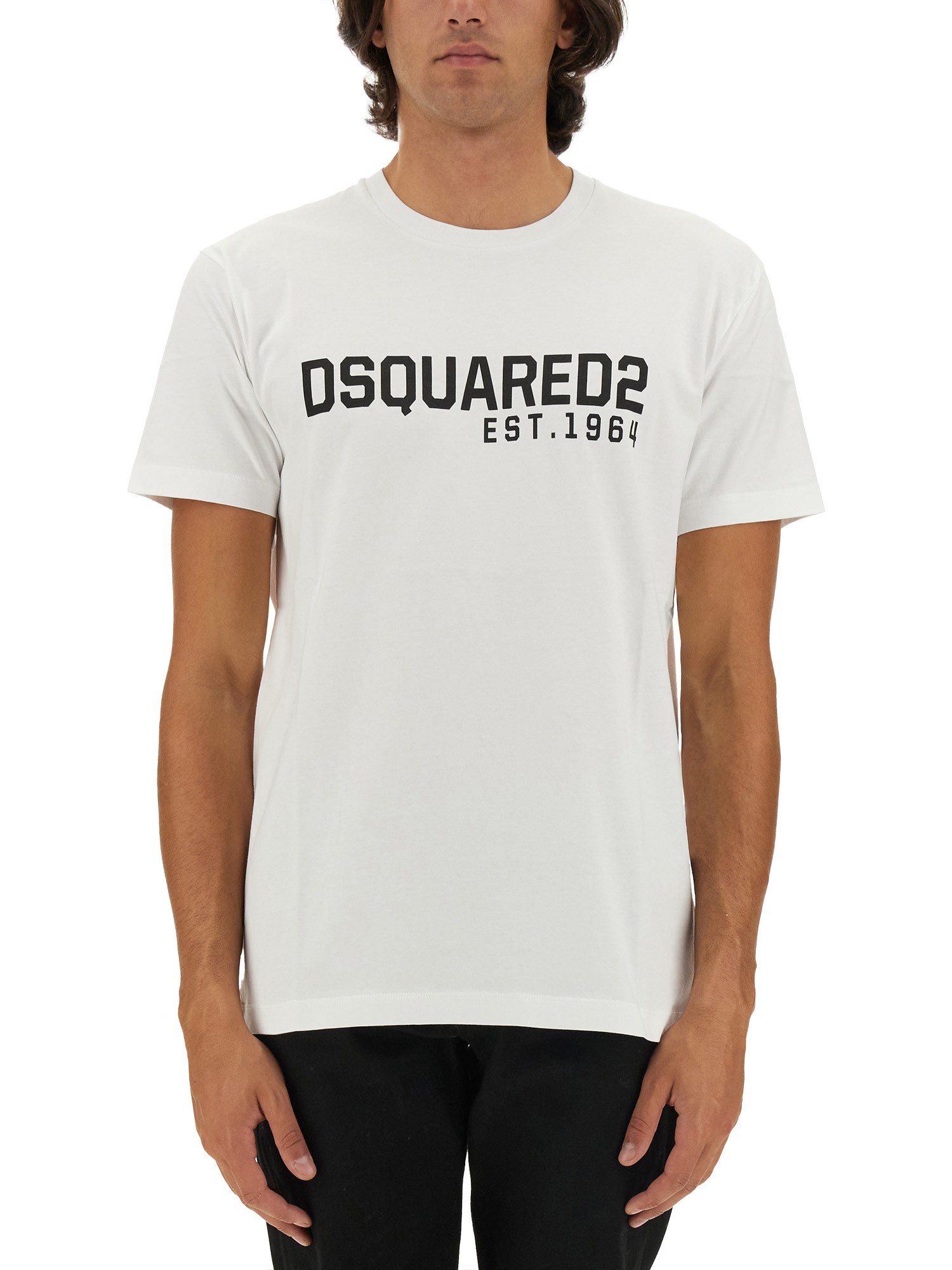 Shop Dsquared2 T-shirt With Logo In White