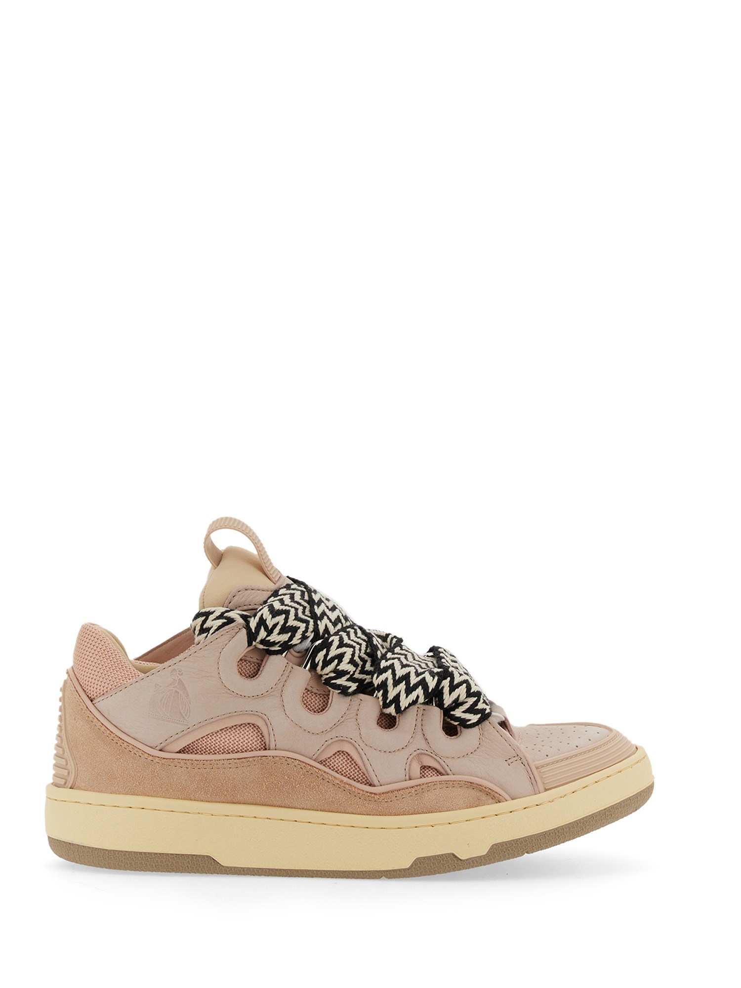 Shop Lanvin Sneaker "curb" In Pink